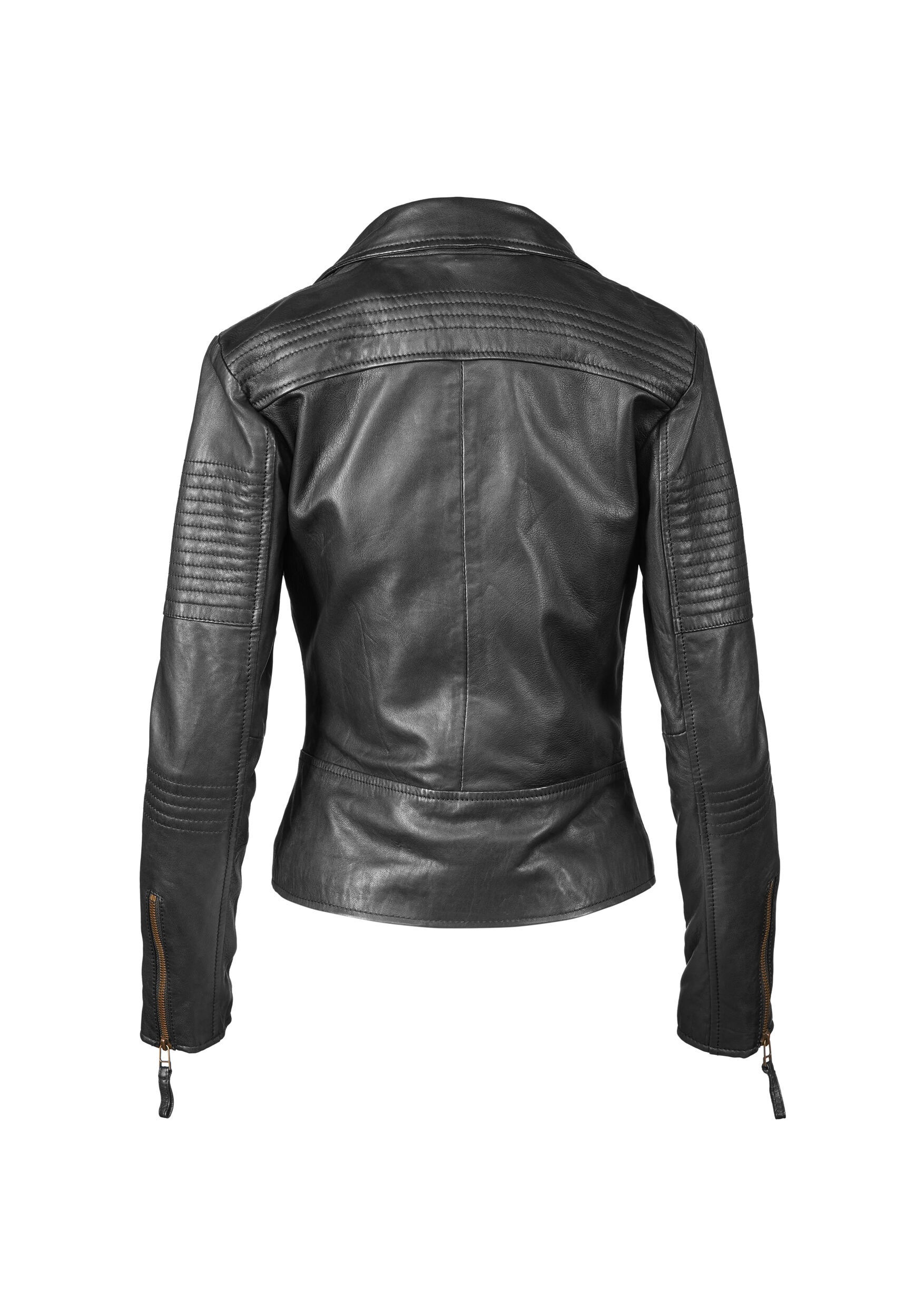 Apple of Eden Lederjacke »Apple of Eden Lederjacke AOE-114« ohne Kapuze aus weichem Leder