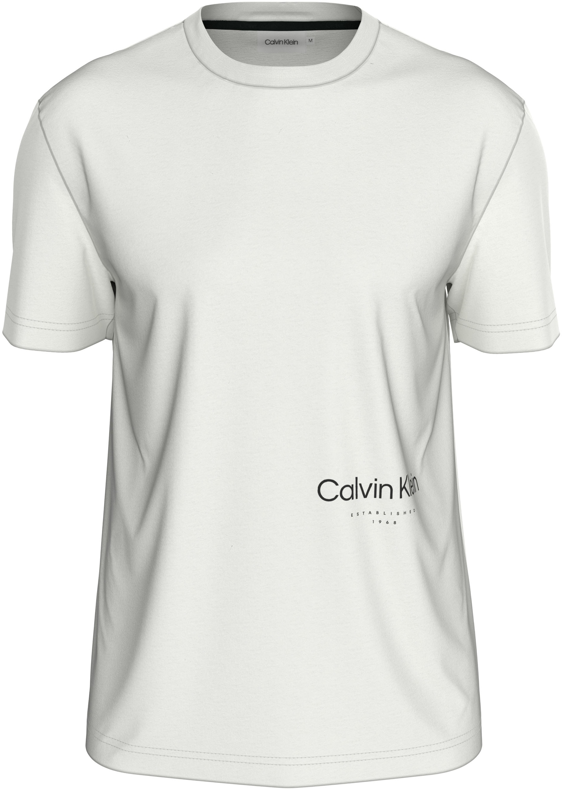 Calvin Klein Big&Tall T-Shirt »BT_OFF PLACEMENT LOGO T-SHIRT«, in großen Größen mit Markenlabel