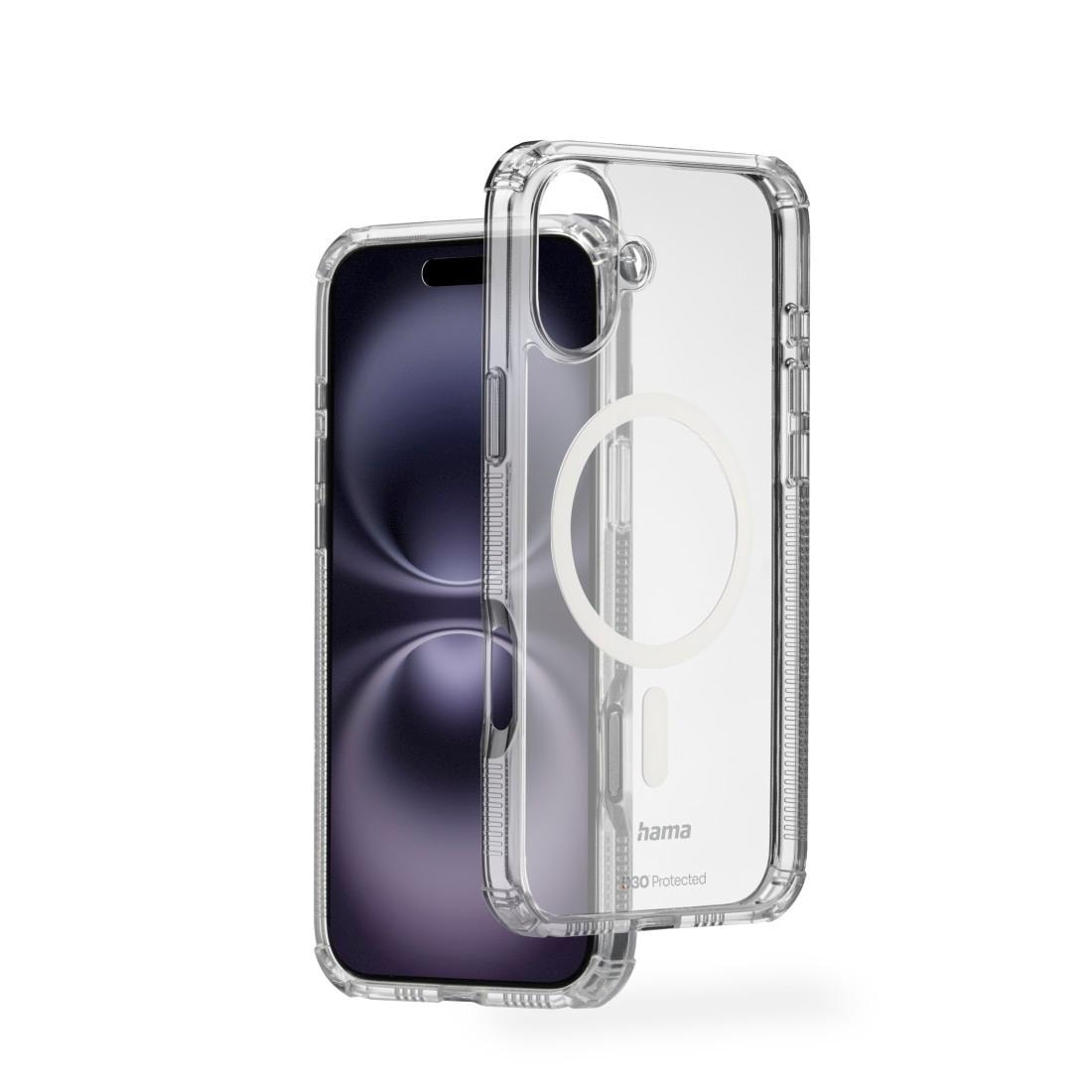 Hama Smartphone-Hülle »Handyhülle „Extreme Protect“ für iPhone 16 Plus (f. MagSafe, stoßfest)«, iPhone 16 Plus, 17 cm (6,7 Zoll)