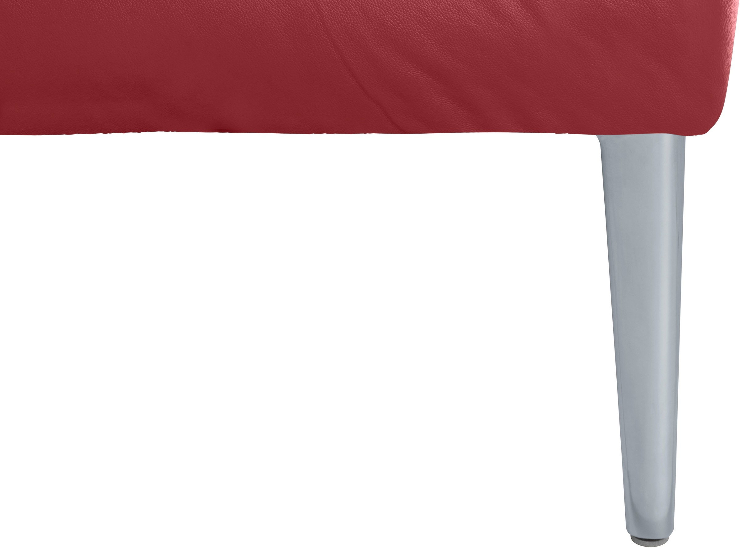 W.SCHILLIG Ecksofa »enjoy&MORE, Designsofa, elegant und bequem, L-Form«, mit Sitztiefenverstellung, Füße silber matt, Breite 310 cm