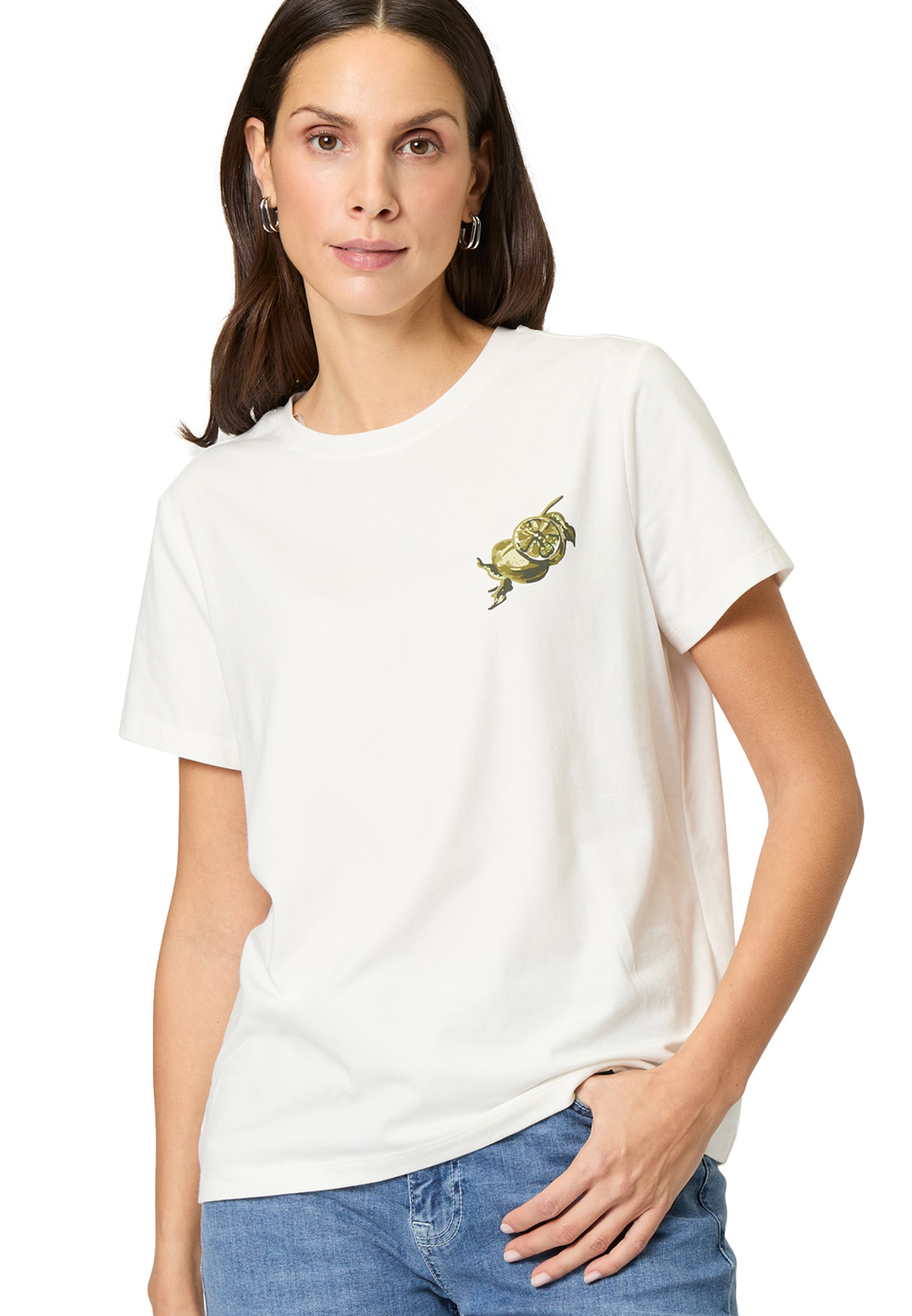 Zero Kurzarmshirt »Shirt mit Rückprint«