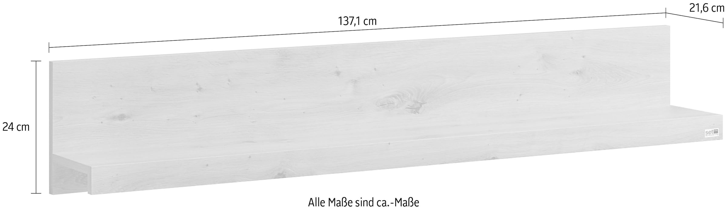 set one by Musterring Wandboard »Chandler«, In 2 Breiten erhätlich, mit  Ablageboden bei OTTO