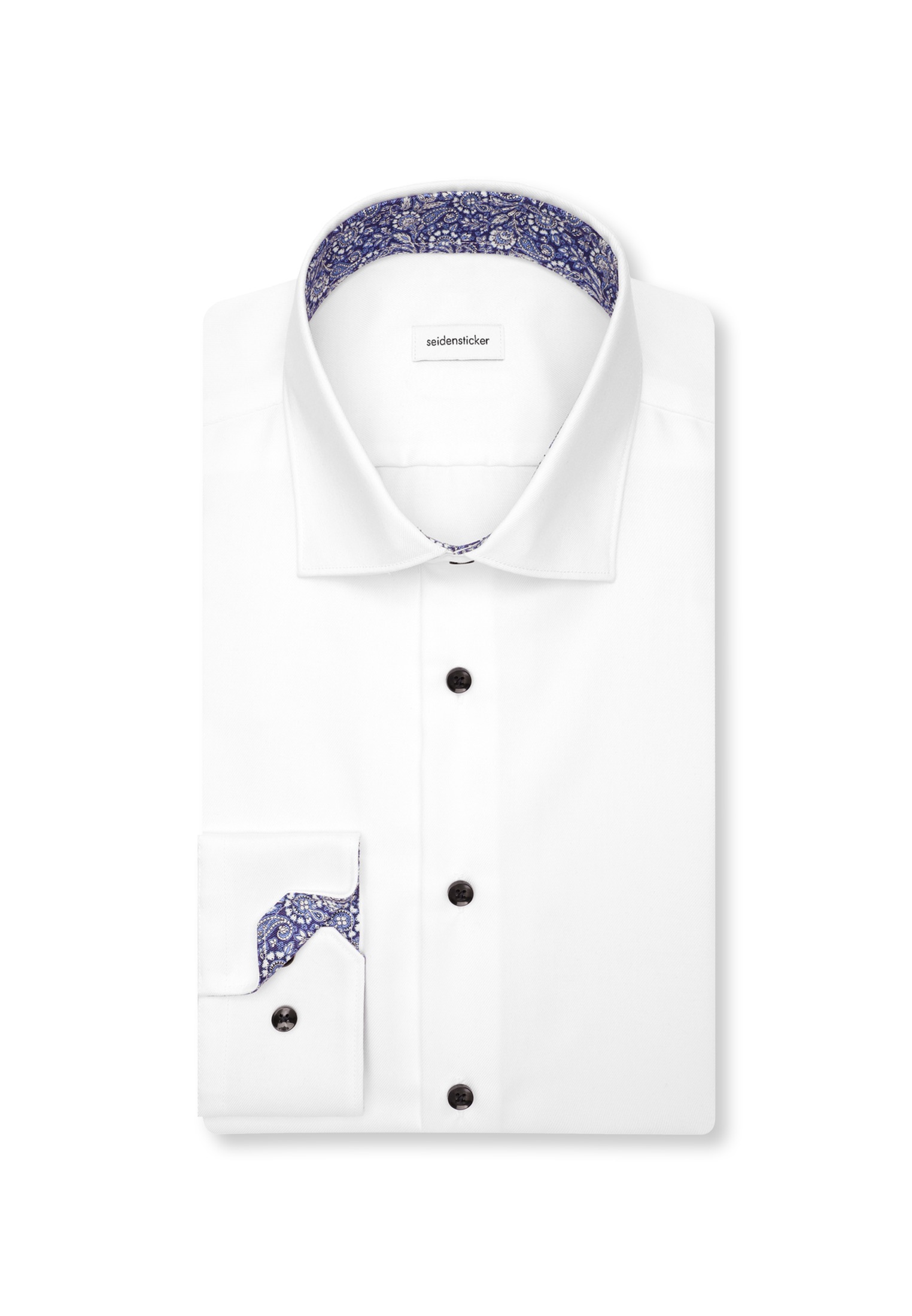 seidensticker Businesshemd »Schwarze Rose« Shaped 1/1 Kentkragen Uni