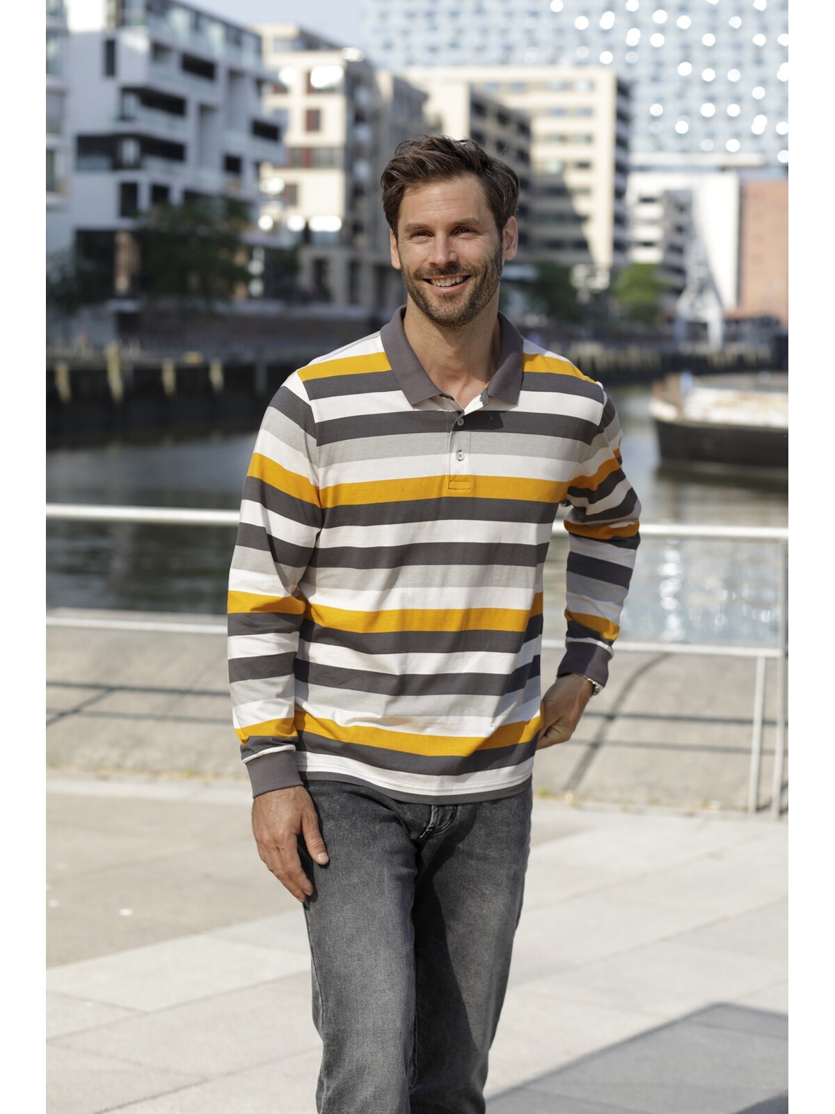 Babista Langarm-Poloshirt »Langarm-Poloshirt VENELIO«, (1 tlg.), aus nachhaltiger Baumwolle