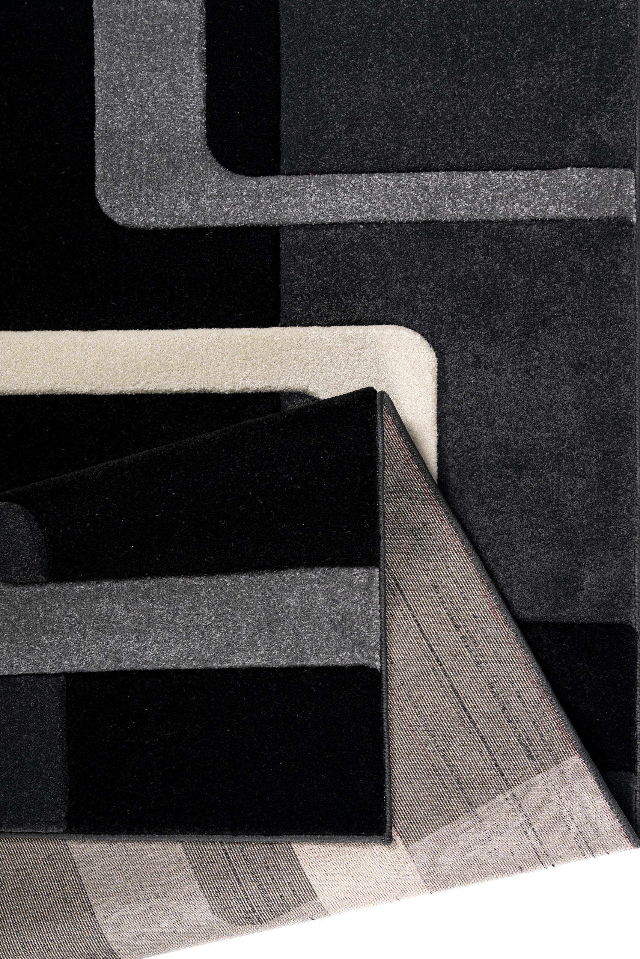 my home Teppich »Maxim«, rechteckig, 13 mm Höhe, Hoch-Tief-Effekt, Kurzflor, 3D-Design