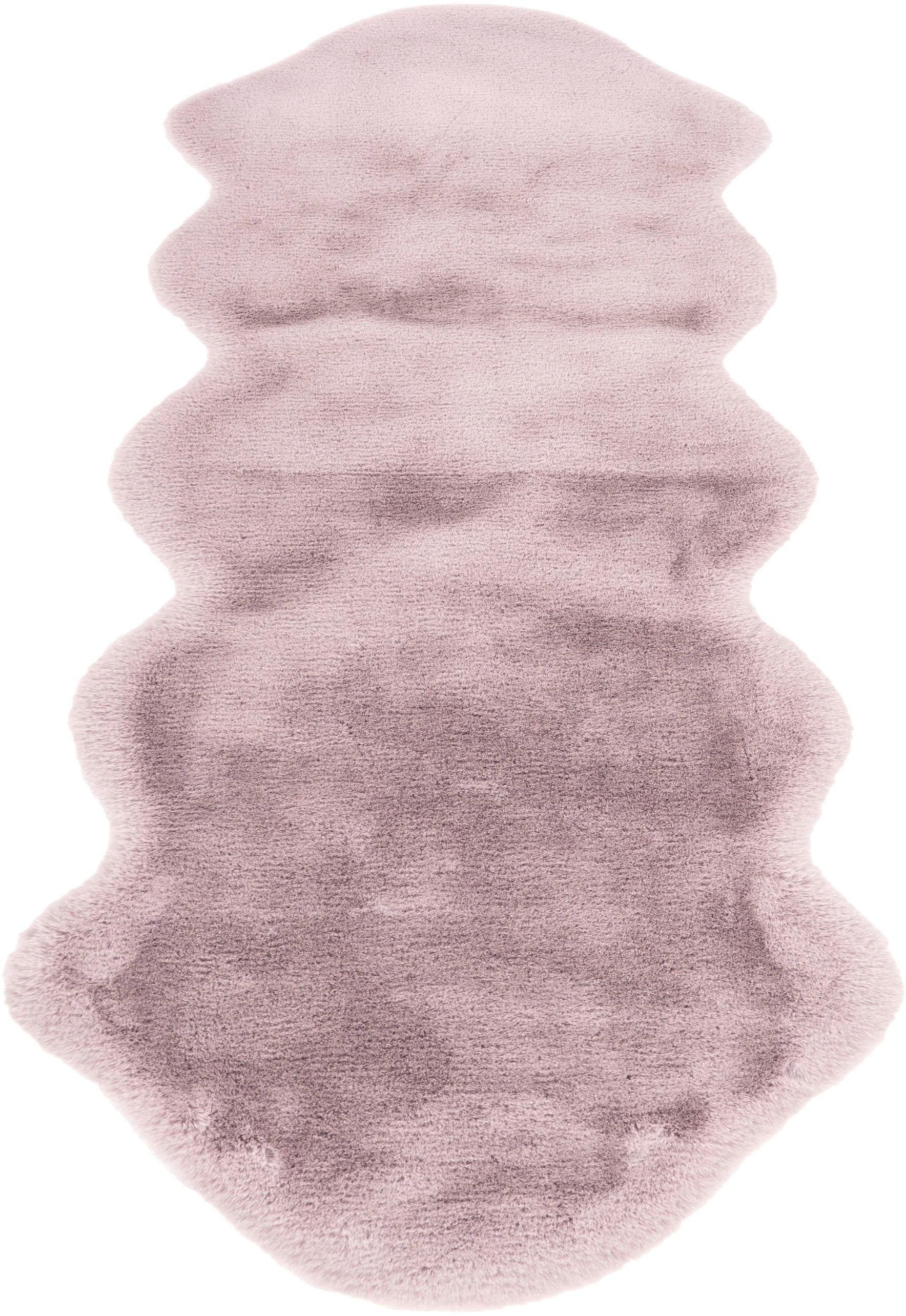 andas Hochflor-Läufer »Mailo«, fellförmig, 35 mm Höhe, Kunstfell, Kaninchenfell-Optik und Haptik, ideal im Flur & Schlafzimmer