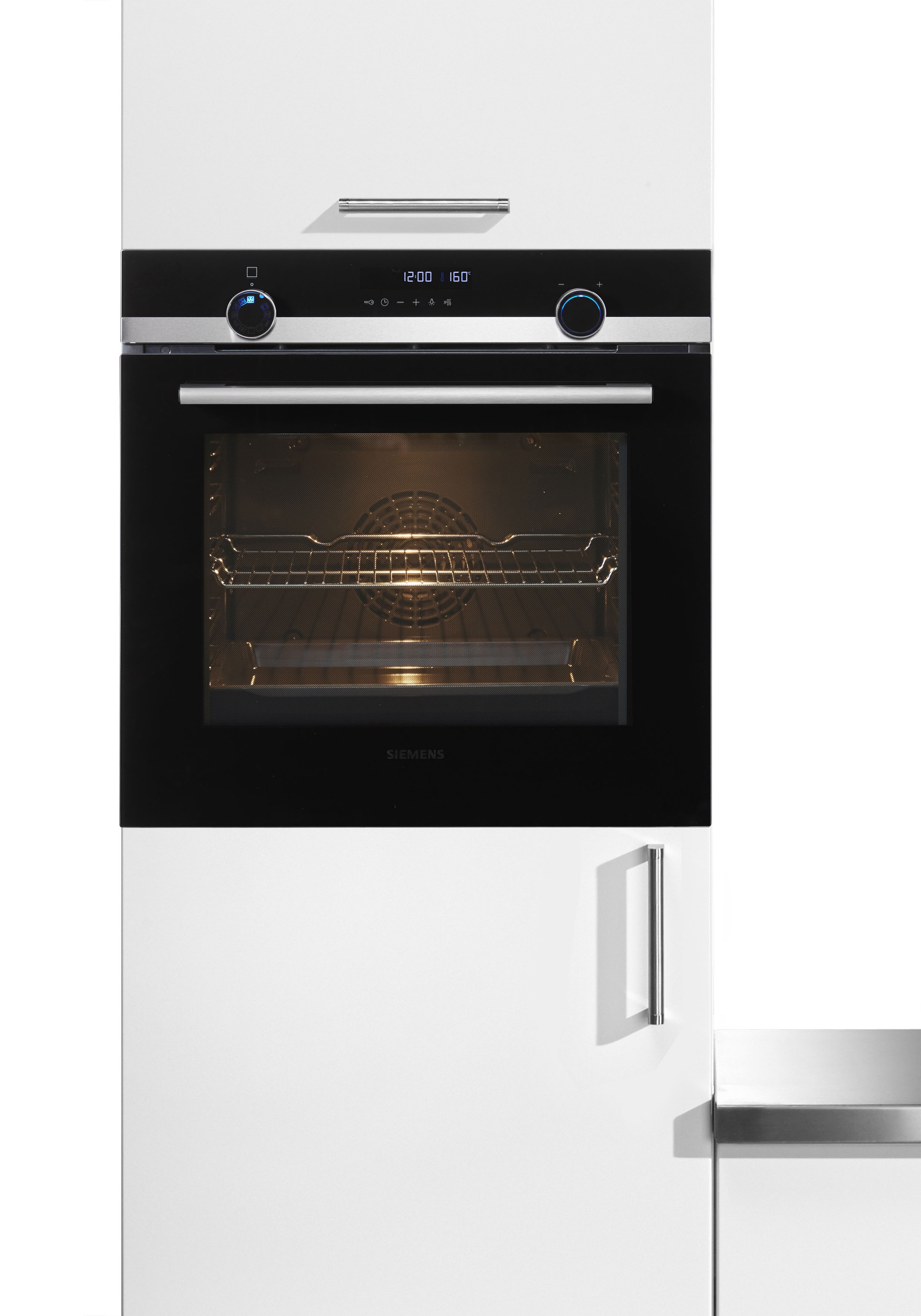 Siemens Pyrolyse Backofen iQ500 »HB578ABS0« mit Pyrolyse-Selbstreinigung Automatikprogramme in schwarz