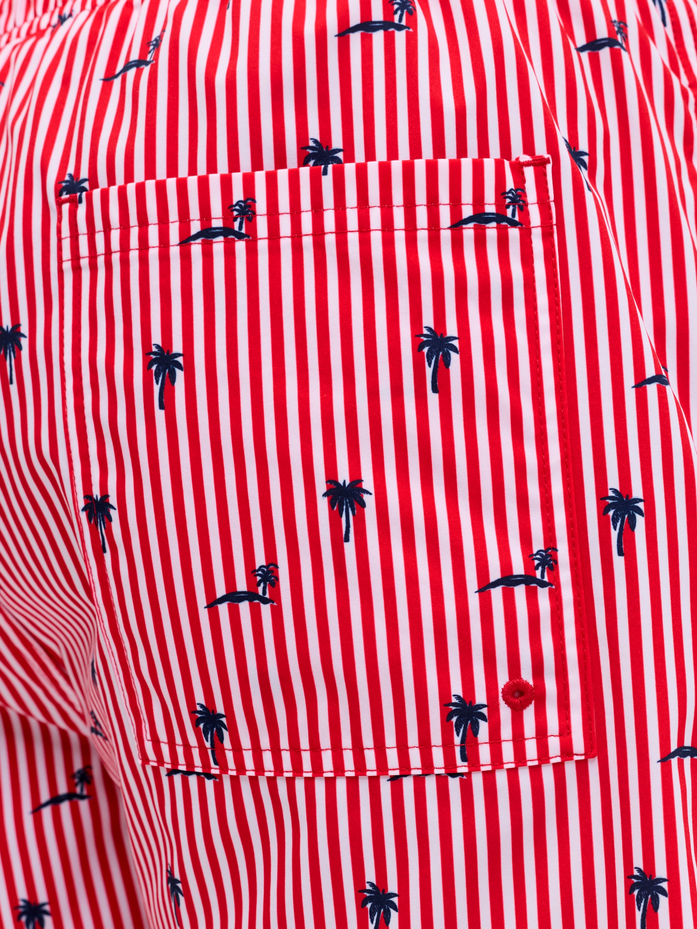 Jack & Jones Badeshorts »JPSTMAUI BREEZE MINI STRIPE SWIM SRT SN« Kunstfaser, normal geschnitten