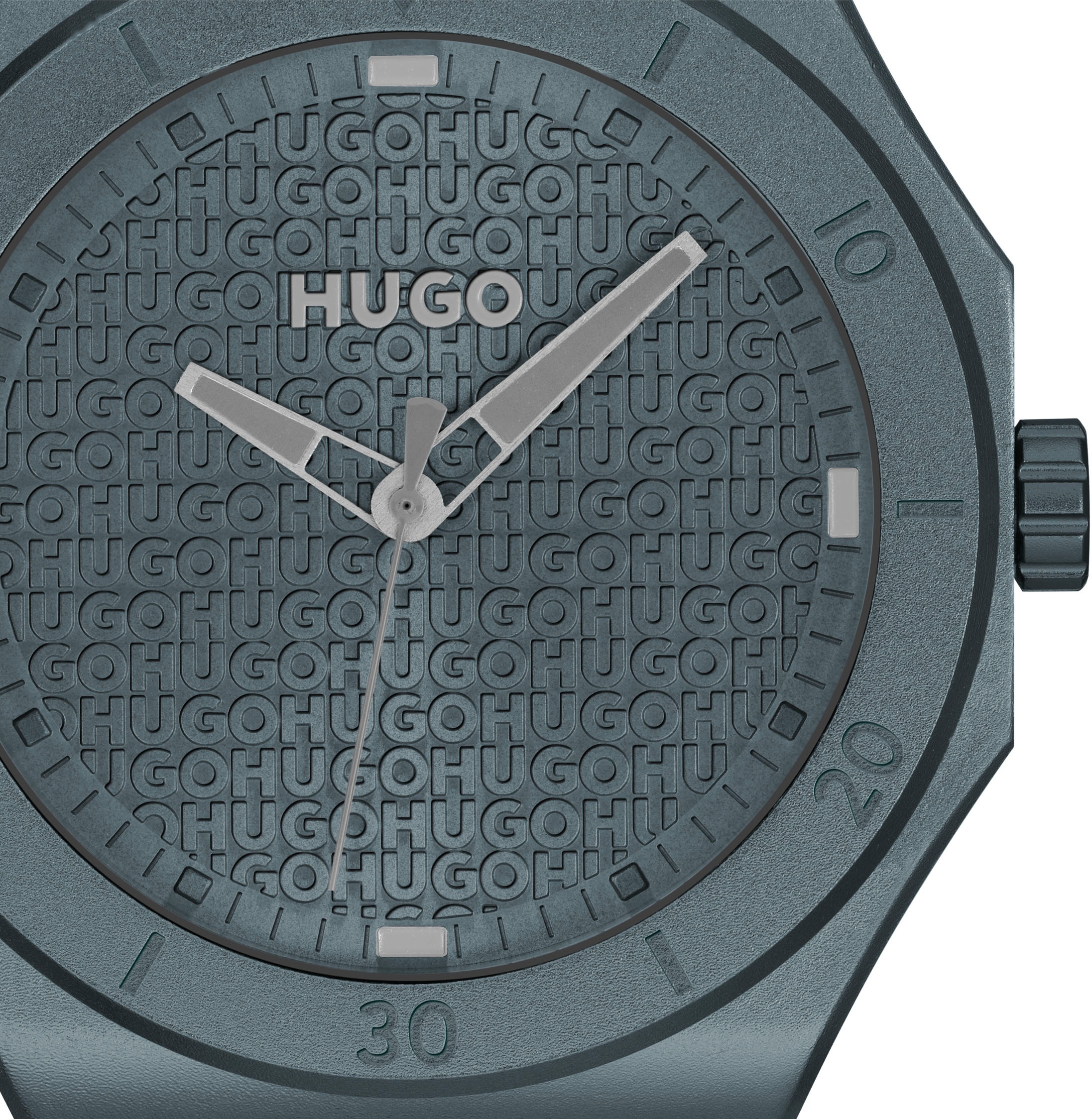 HUGO Quarzuhr »#GRAIL LIGHT«, Armbanduhr, Herrenuhr, Silikonarmband, analog