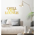Home affaire Wandbild »Schriftzug "Chill out Lounge"«, Schriftzug, Maße (B/H): 60/30 cm