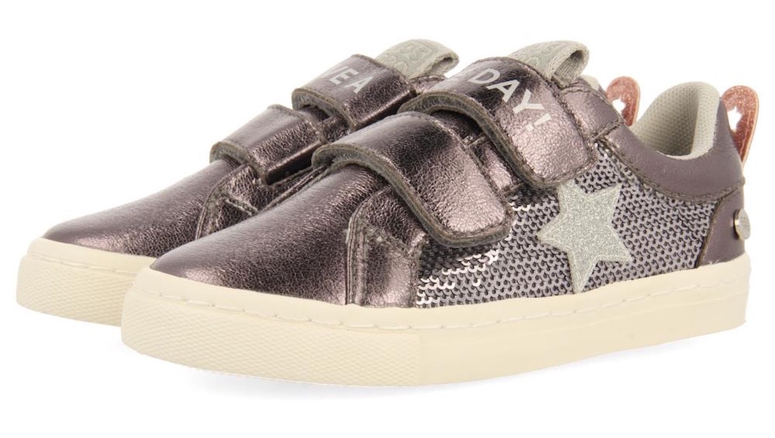 Sneaker »ALSLEV«, Plateausneaker, Klettschuh, Halbschuh mit Glitzer