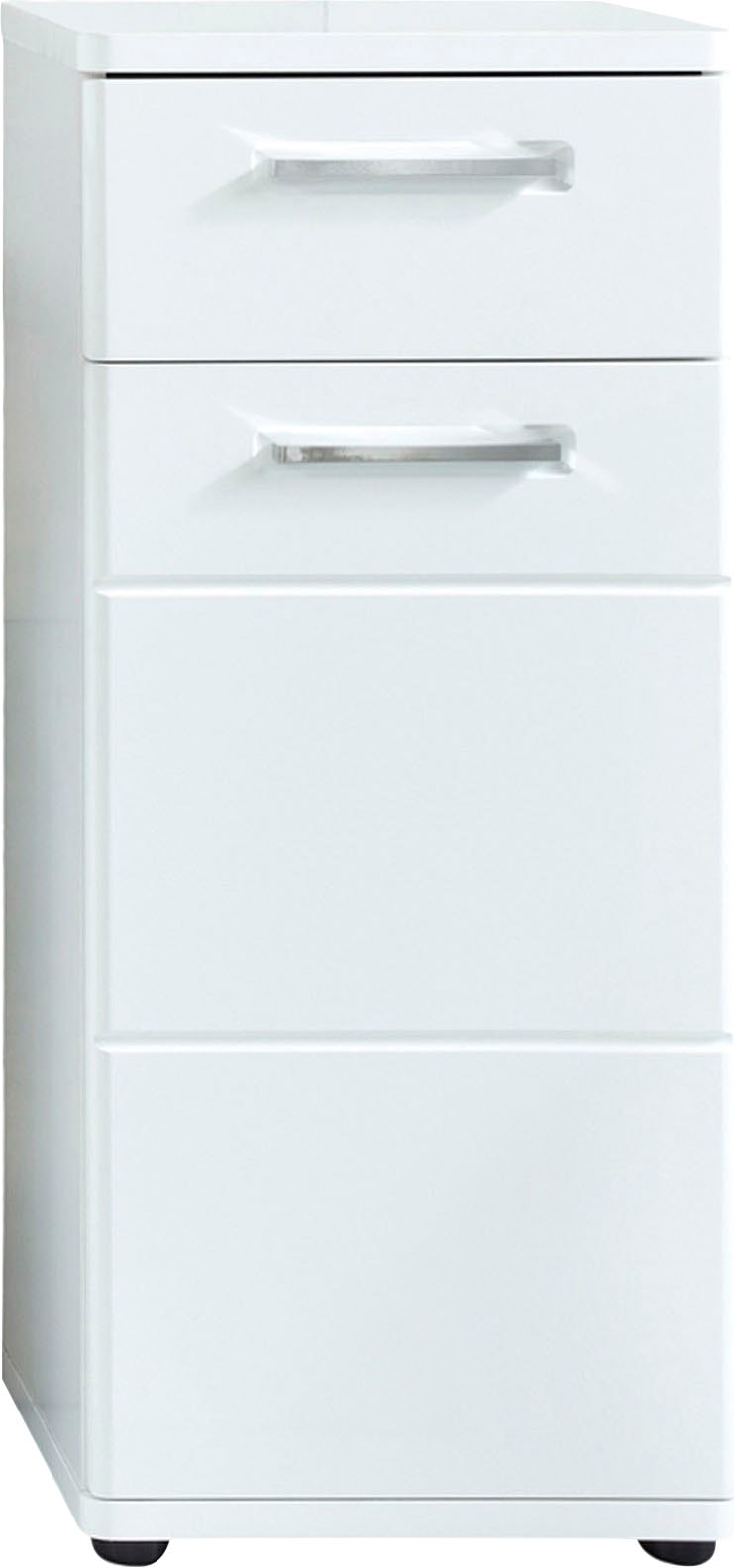 welltime Unterschrank »Mora«, Badkommode in Weiß mit Schublade und 2 Fächern - (B/T/H) 37/34/87 cm