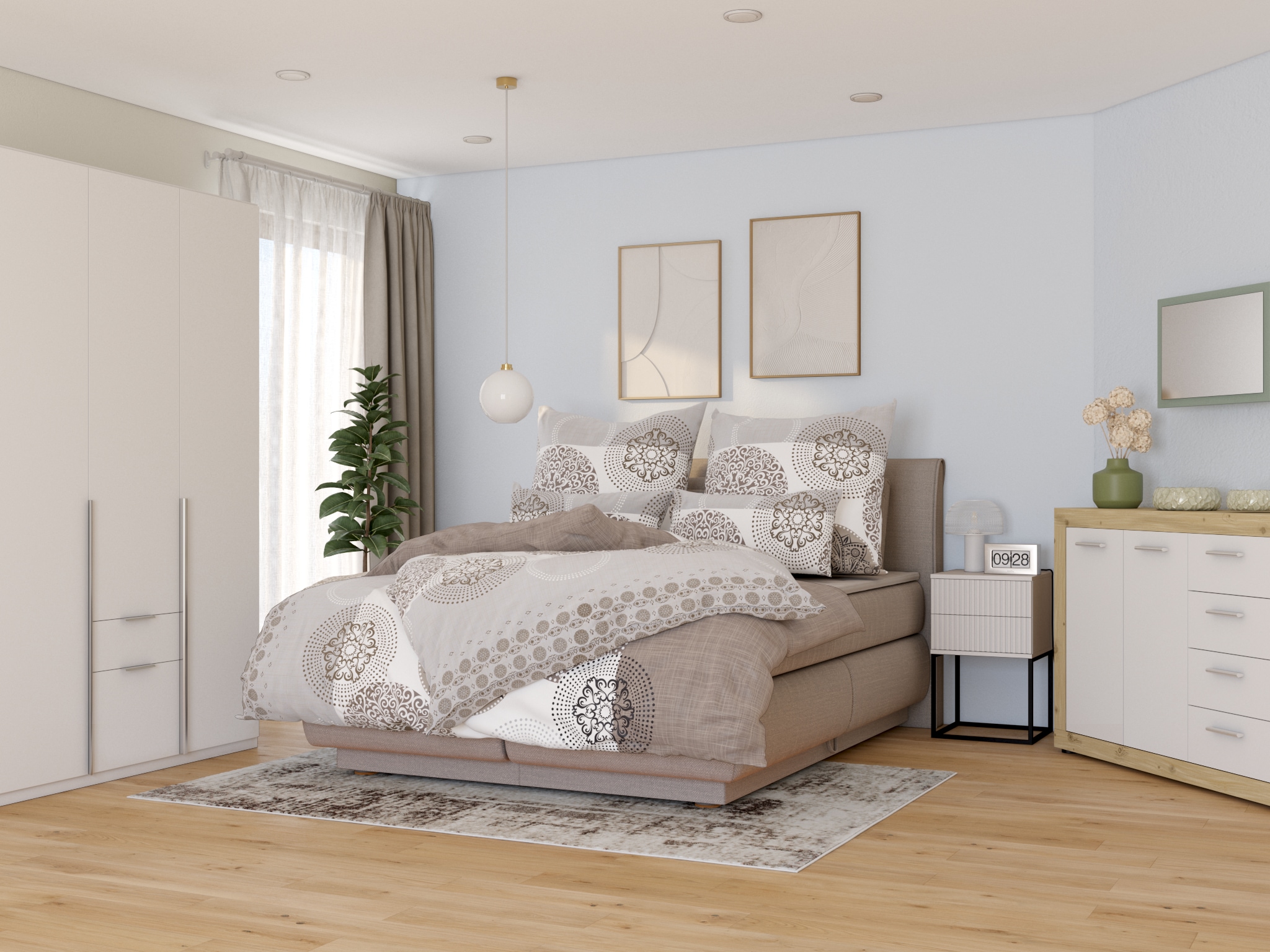 my home Teppich »Salsa« rechteckig 9 mm Höhe mit besonders weichem Flor, Kurzflor, im Vintage-Look, dichte Qualität