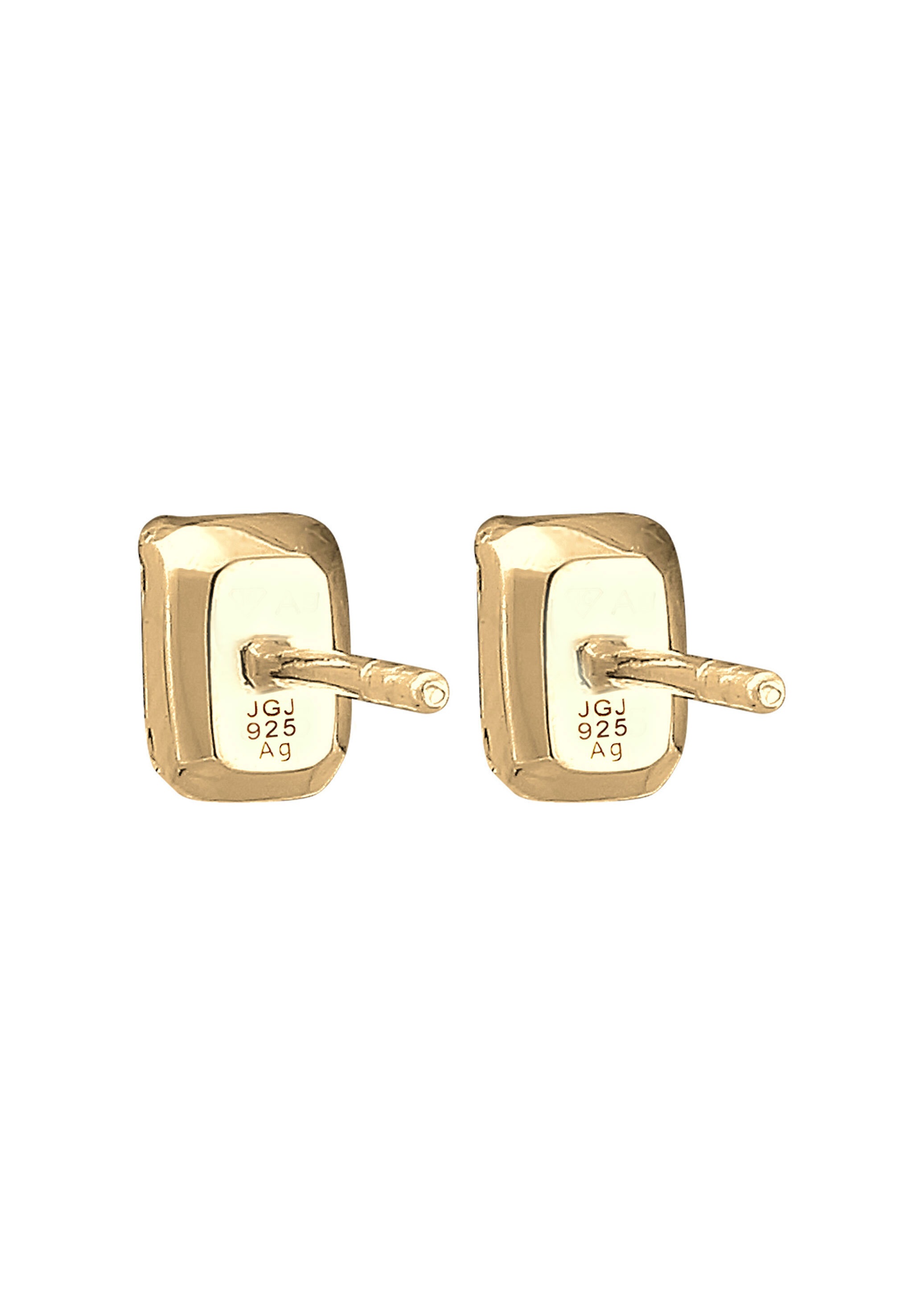 Elli Paar Ohrstecker »Ohrringe Rechteck Kristalle Geo Style 925er Silber«