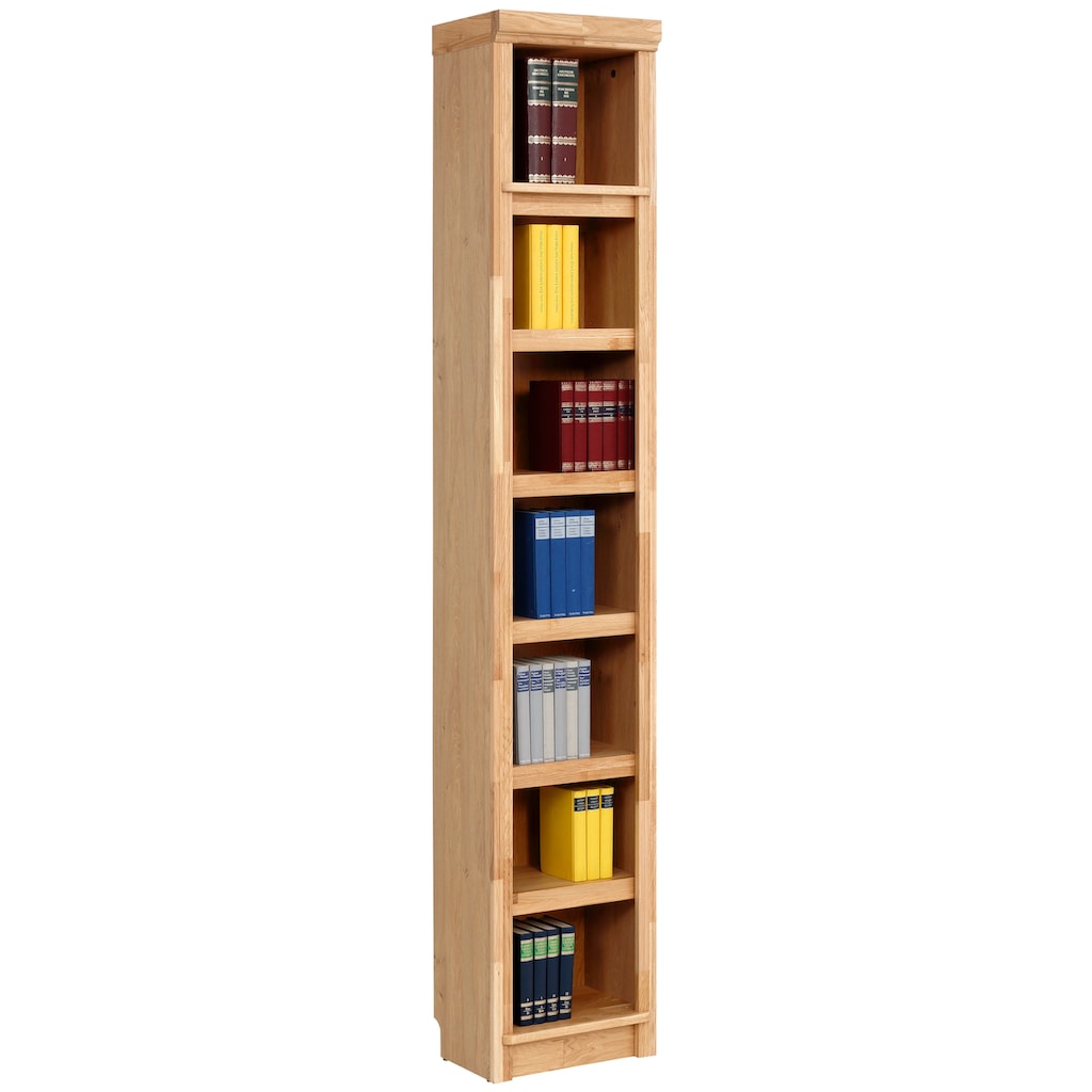 Home affaire Bücherregal »Soeren«, aus massiver Kiefer, in 2 Höhen, Tiefe 29 cm, mit viel Stauraum