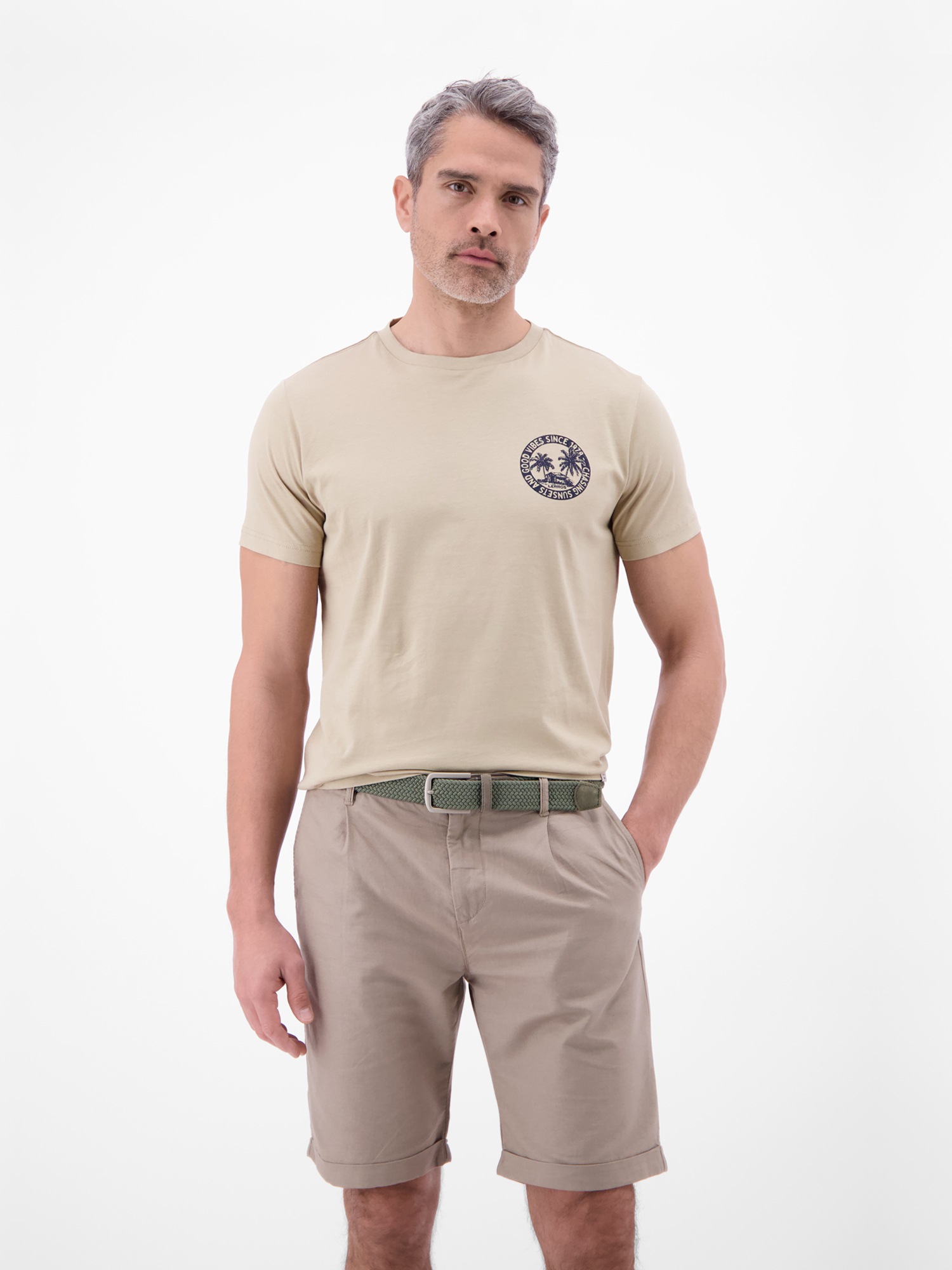 LERROS Flechtgürtel »Elastischer Flechtgürtel mit Lederapplikationen«