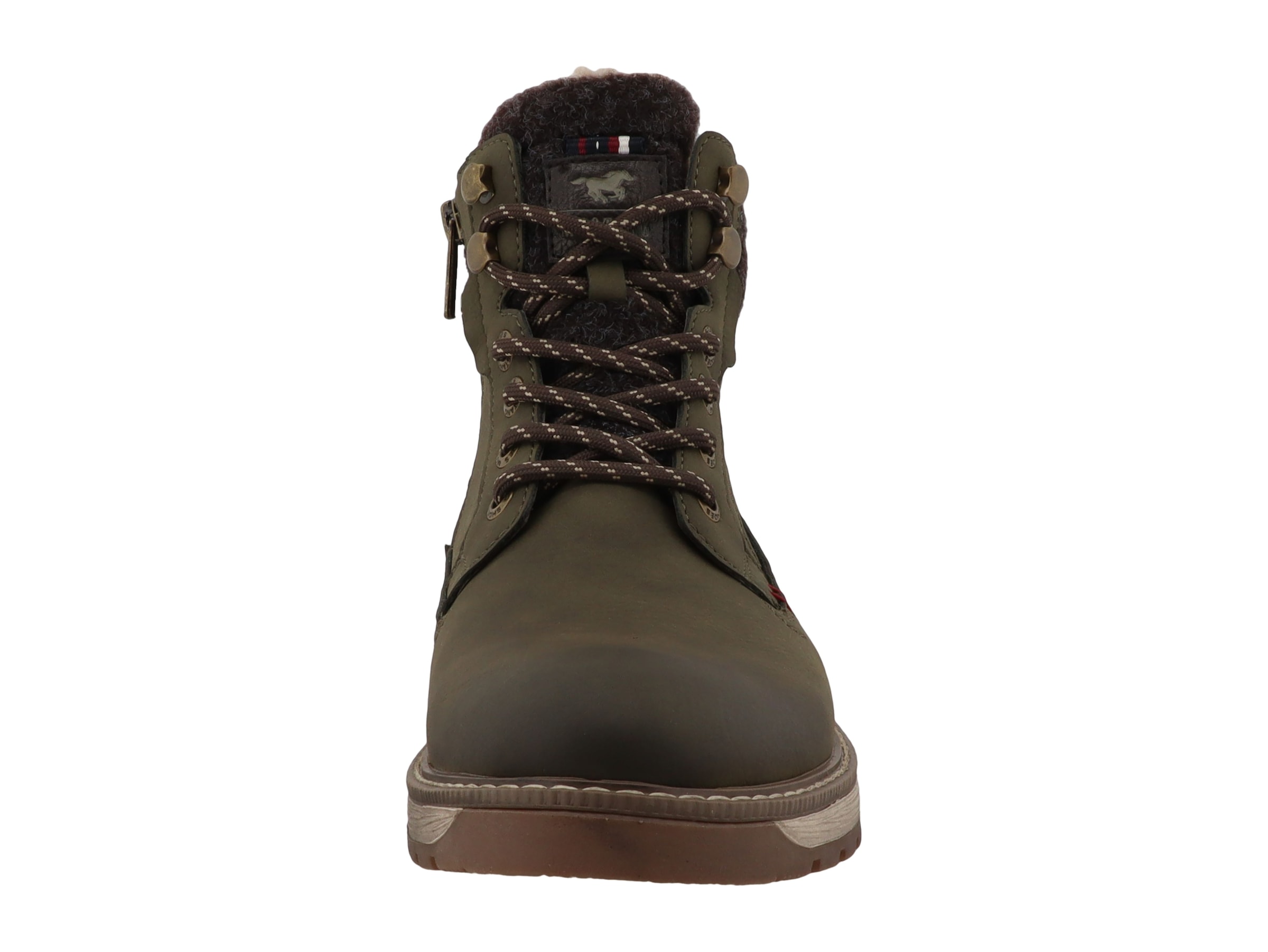 Mustang Shoes Winterboots »Stiefelette«  Schnürboots mit Ziernähten und Kontrast-Rahmennaht