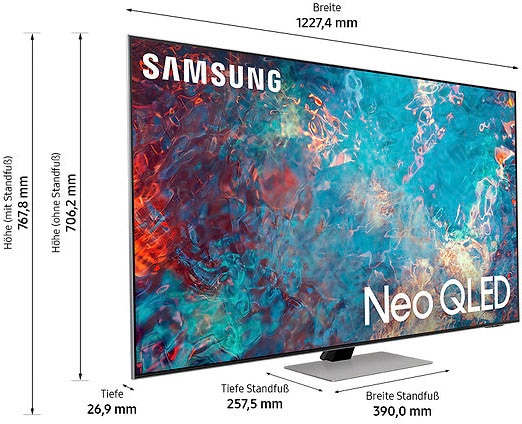 Samsung QLED-Fernseher »GQ55QN85AAT«, 138 cm/55 Zoll, 4K Ultra HD, Smart-TV,  Quantum HDR 1500,Neo Quantum Prozessor 4K,Quantum Matrix Technologie online  bei OTTO