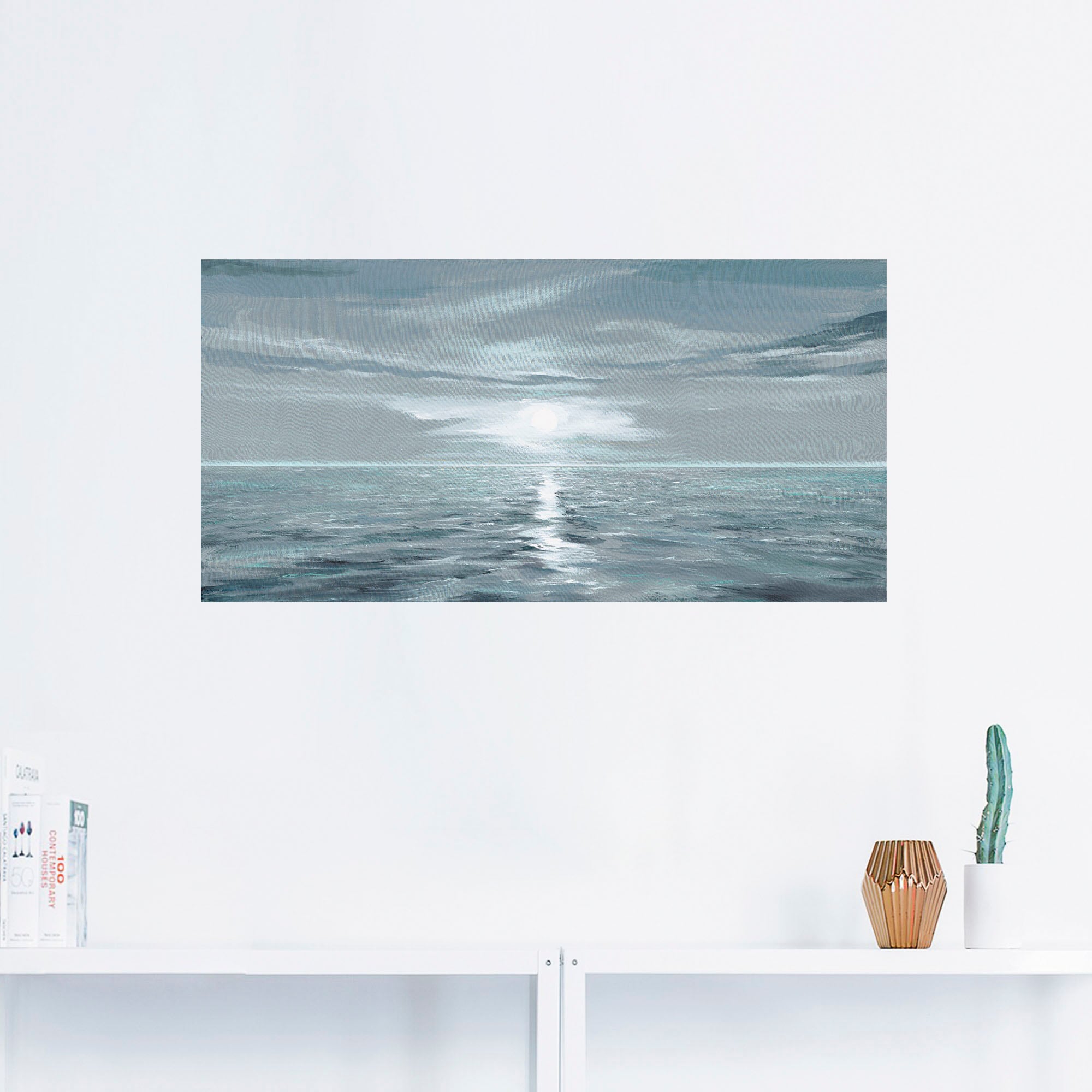 Artland Wandbild »Eisblaues Meer«, Gewässer, (1 St.), als Alubild, Outdoorbild, Leinwandbild, Poster, Wandaufkleber
