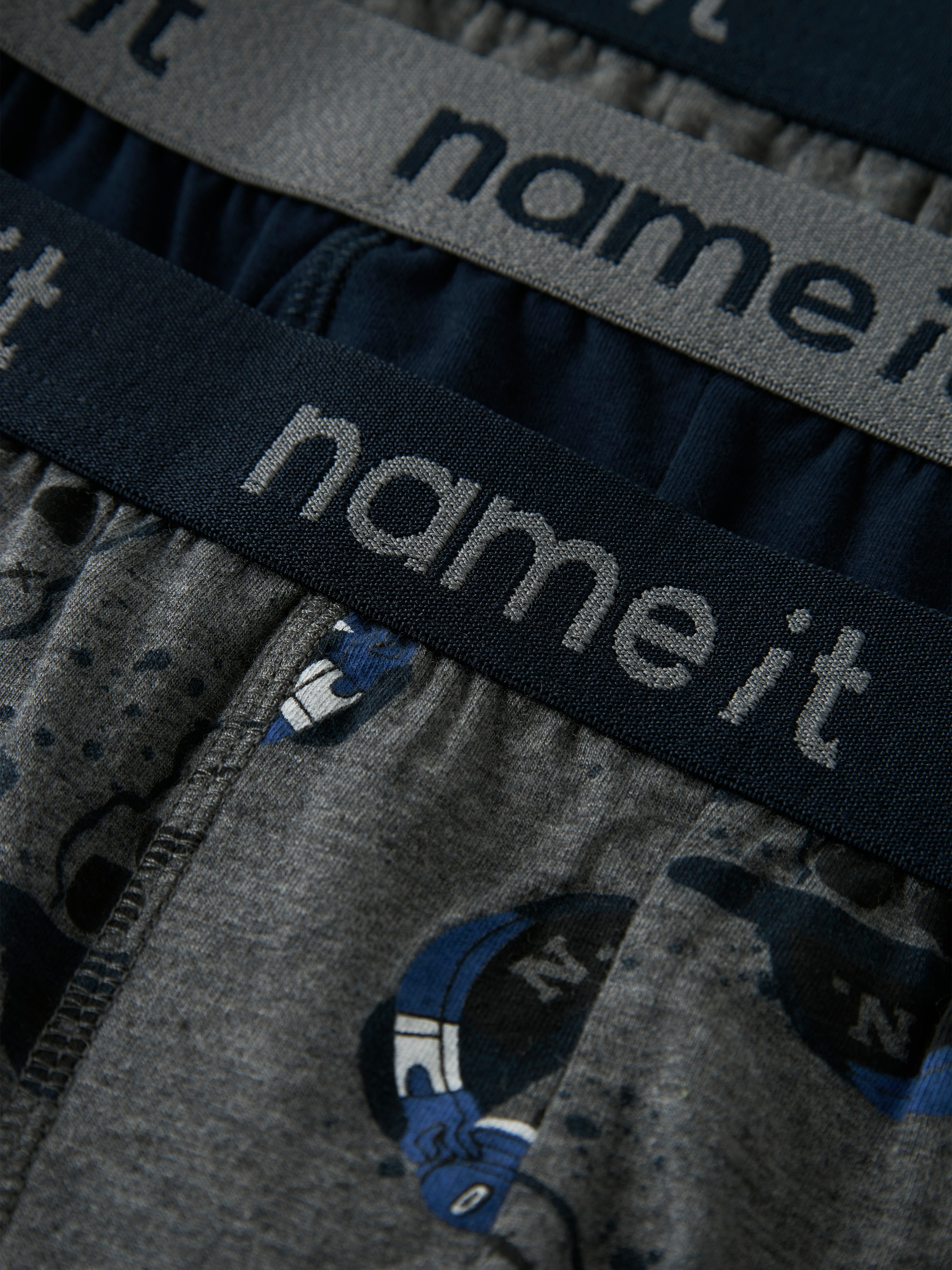 Name It Trunk »NKMBOXER 3P DARK GREY MEL SKULL NOOS«, (3 St.)
