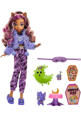 Anziehpuppe »Monster High, Creepover Clawdeen - Schaurig schöne Pyjamaparty«