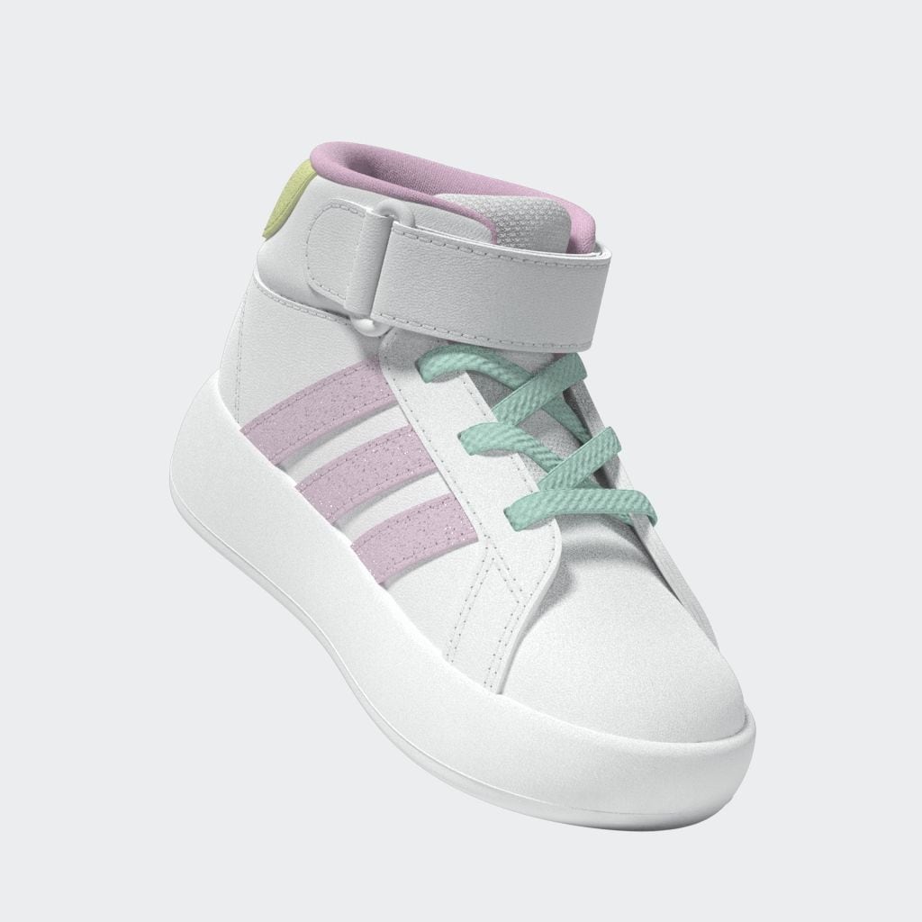 adidas Sportswear Sneaker »GRAND COURT MID KIDS«, Design auf den Spuren des adidas Superstar, für Kinder