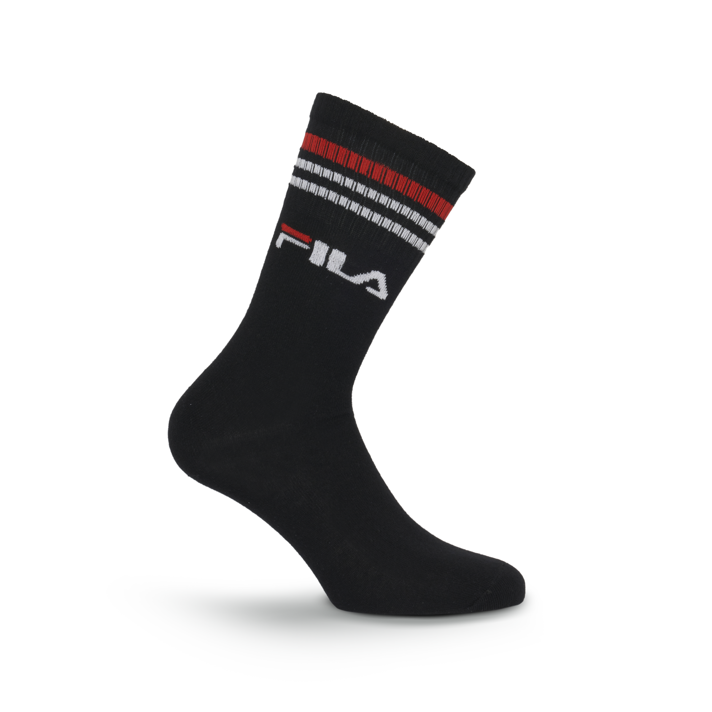 Fila Socken 3 Paar,  breites Rippenbündchen, Logoschriftzug, Cotton-Mix