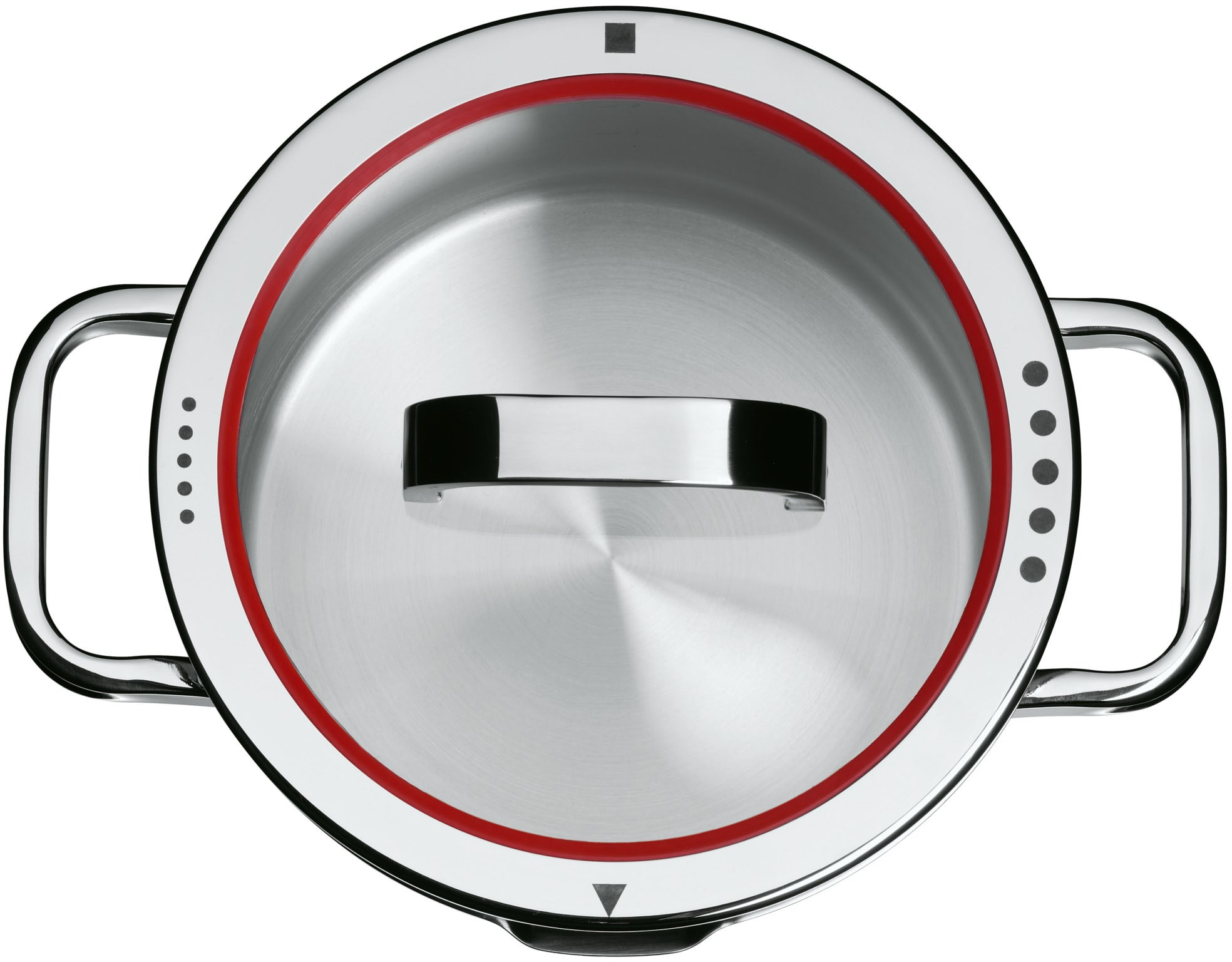 WMF Gemüsetopf »Function 4, Induktionstopf spülmaschinengeeignet«, Cromargan® Edelstahl Rostfrei 18/10, (1 tlg.), für gänige Herdarten geeignet, Innenskalierung, 4 Abgießfunktionen