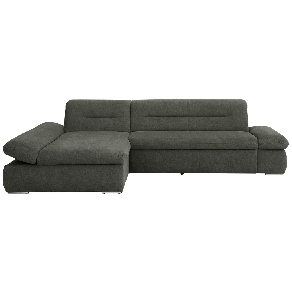 INOSIGN Ecksofa »Avesa L-Form«, Wahlweise mit Armteilvertsellung und Bettfunktion, B/T/H: 300/172/80cm