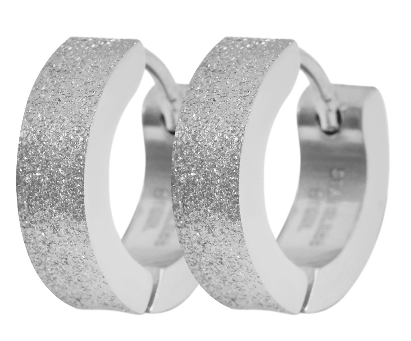 Adelia´s Paar Creolen »Damen Ohrringe ¿ Klappcreole aus Edelstahl«