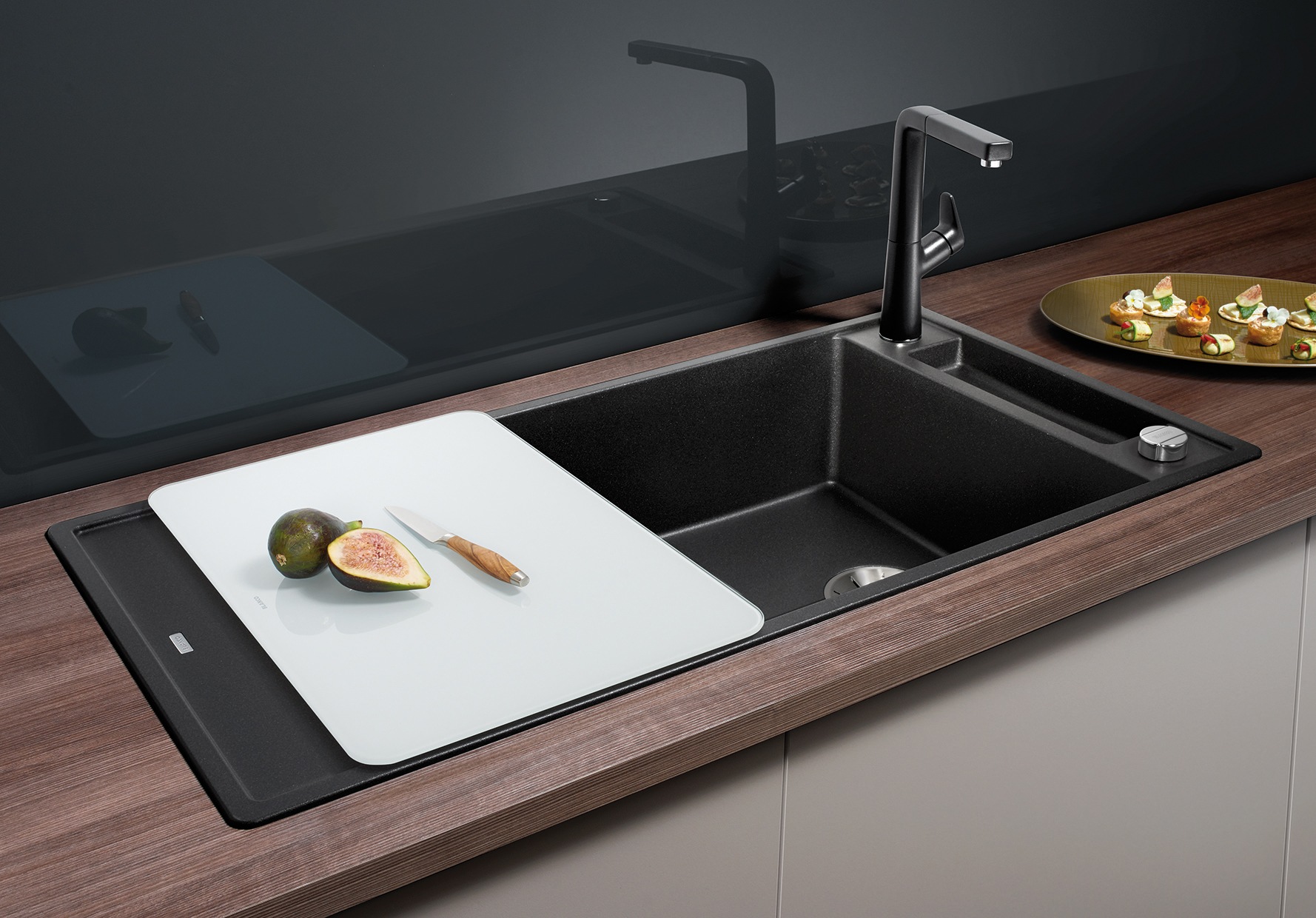 Blanco Granitspüle »AXIA III XL 6 S« aus SILGRANIT®, inkl. Glasschneidebrett