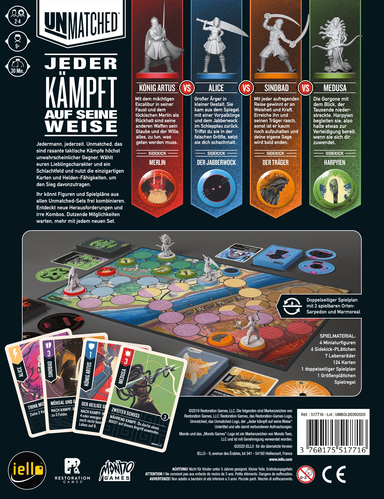 iello Spiel »Unmatched - Kampf der Legenden«
