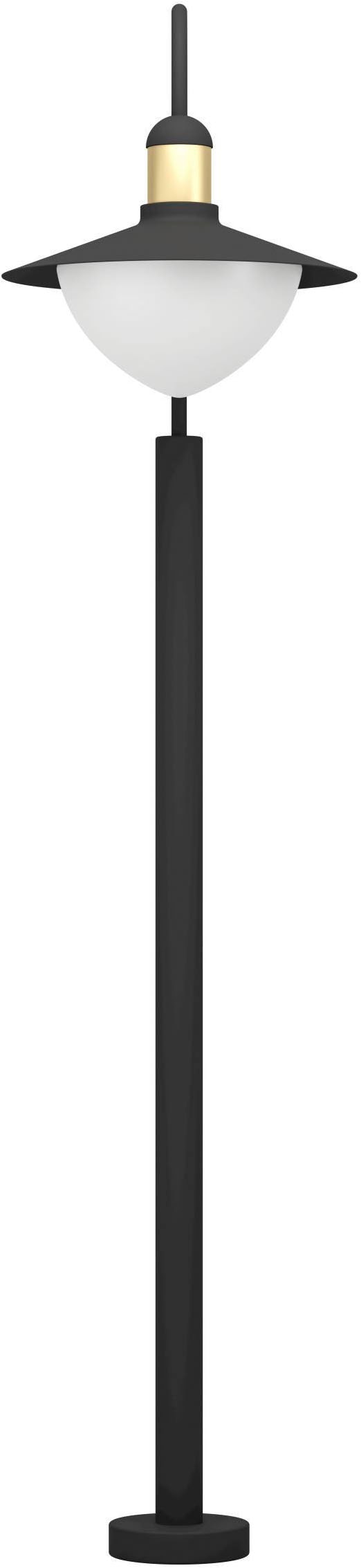 EGLO Stehlampe »Sirmione Außen-Stehlampe, Standleuchte, Stahl, E27, IP44, Außenlampe« E27 1 Stk. Stehleuchte - L34 x B27 x H120 cm - schwarz, gold - 1X60W exkl.