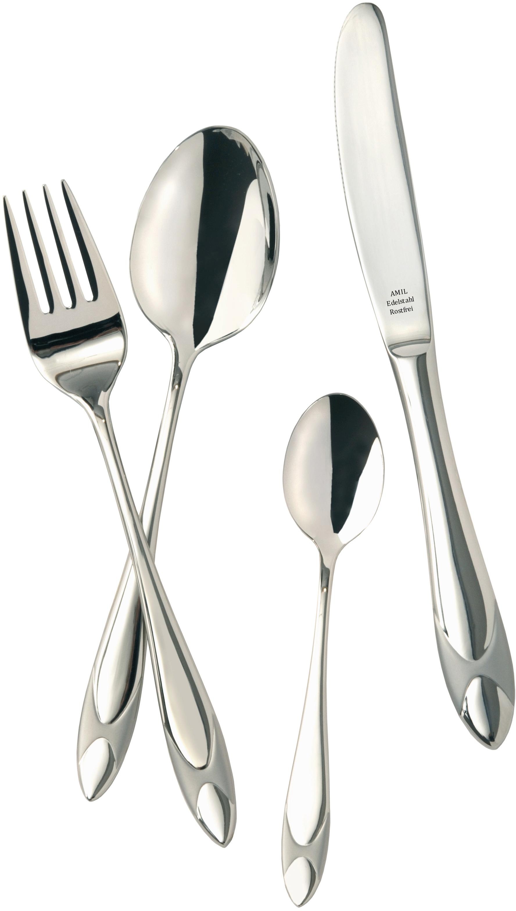 AMIL Besteck-Set »6530«, (Set, 72 tlg.), Edelstahl 18/10, satiniert