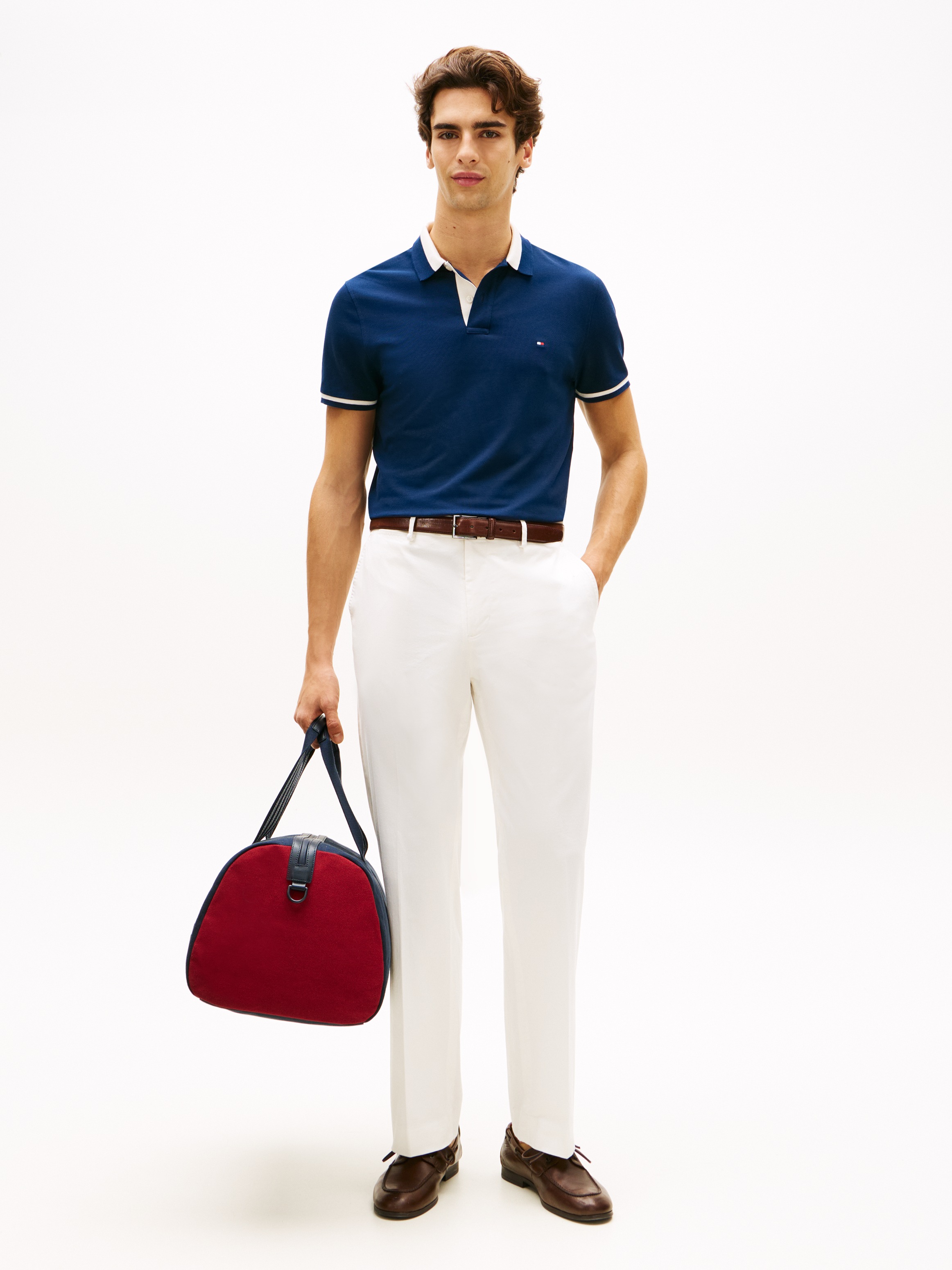 Tommy Hilfiger Poloshirt »CONTRAST COLLAR BLOCK« Regular fit mit Polokragen