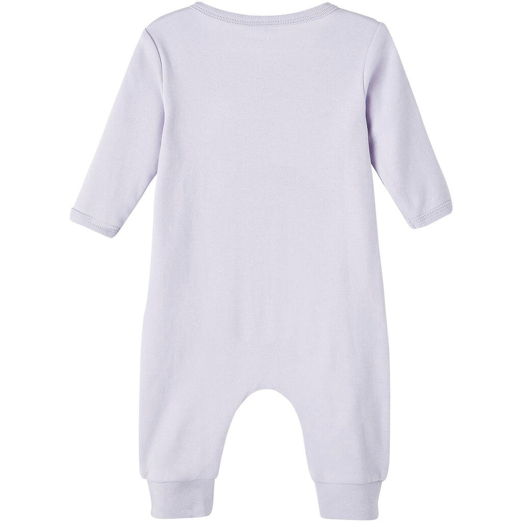 Name It Strampler »NBFNIGHTSUIT 2P ZIP PURPLE FLOWER NOOS«, (2 tlg., 2er-Pack)