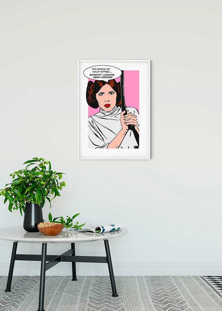 Komar Bild »Star Wars Classic Comic Quote Leia« Star Wars 1 Stk. tlg. Wandbild zur Dekoration im Kinderzimmer - ohne Rahmen