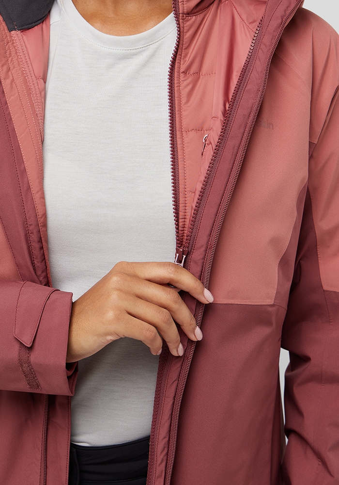 Jack Wolfskin 3-in-1-Funktionsjacke »GLAABACH 3IN1 JKT W«, mit Kapuze