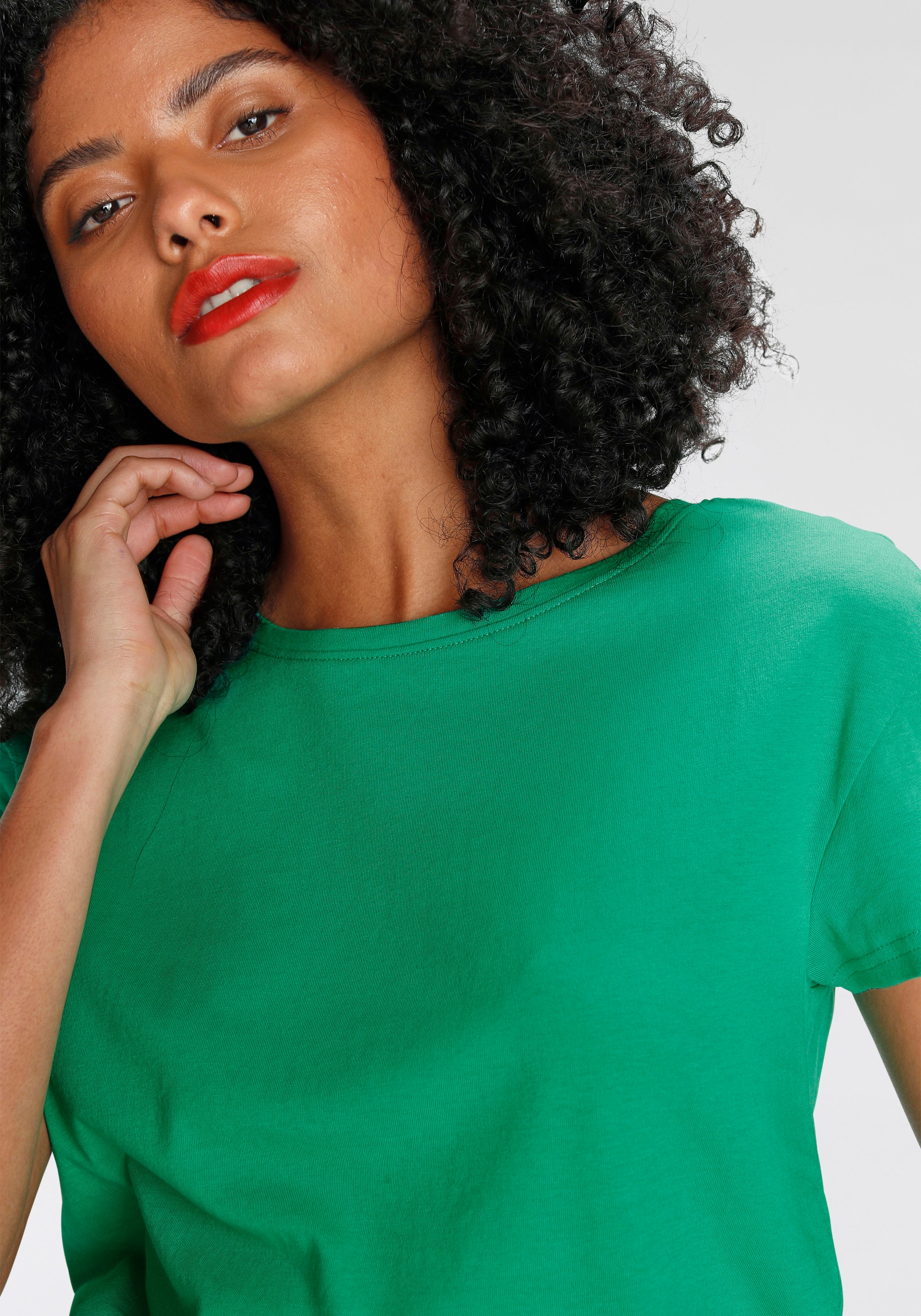 AJC T-Shirt, oversize Passform, Basic, aus Baumwolle