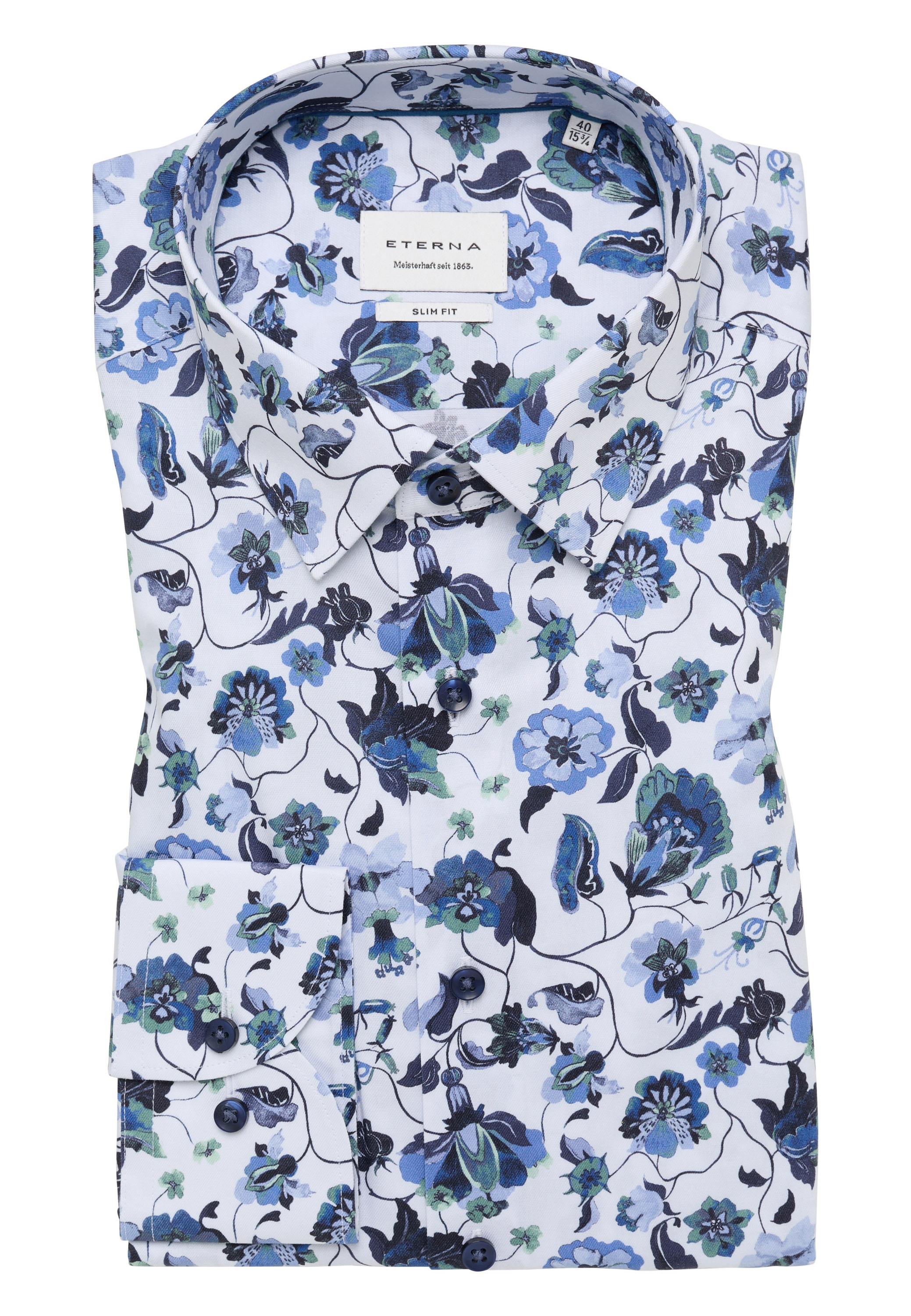 Eterna Langarmhemd »SLIM FIT« NON IRON (bügelfrei)