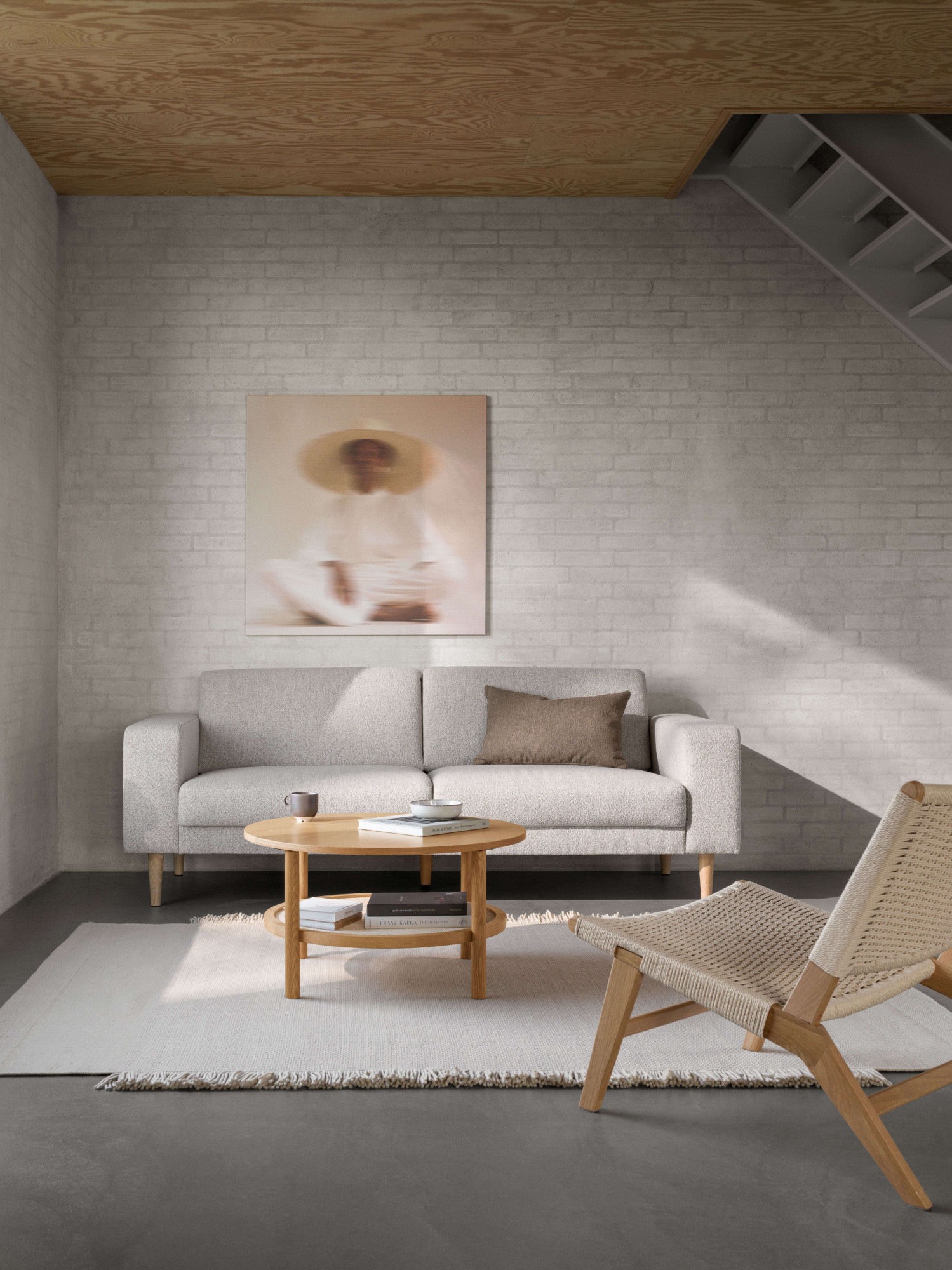 ACTONA GROUP Loungesessel »Carson« Eiche, minimalistischer Stil, erhältlich in zwei Farben