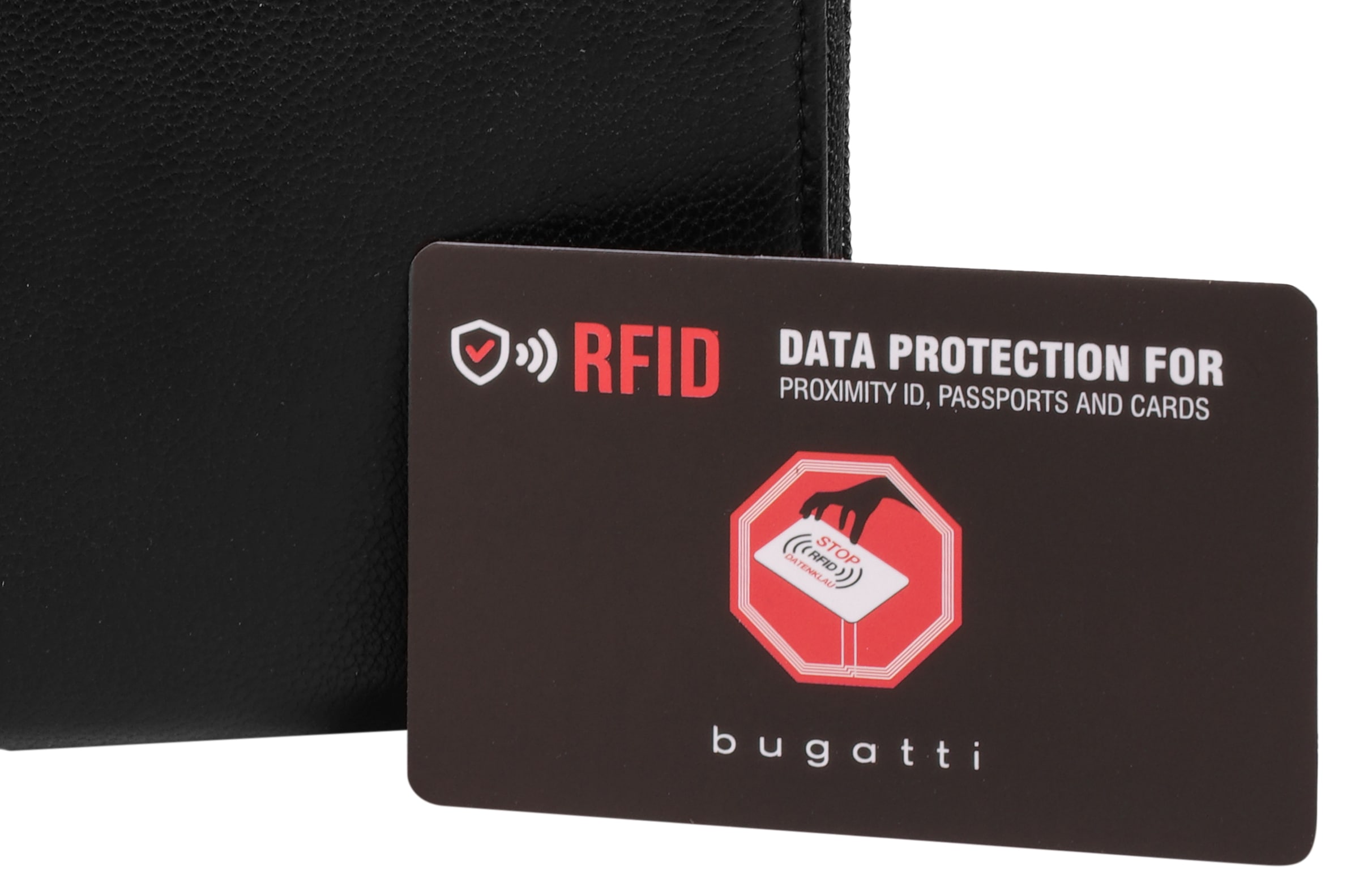 bugatti Geldbörse »BLACK MAGIC« echt Leder