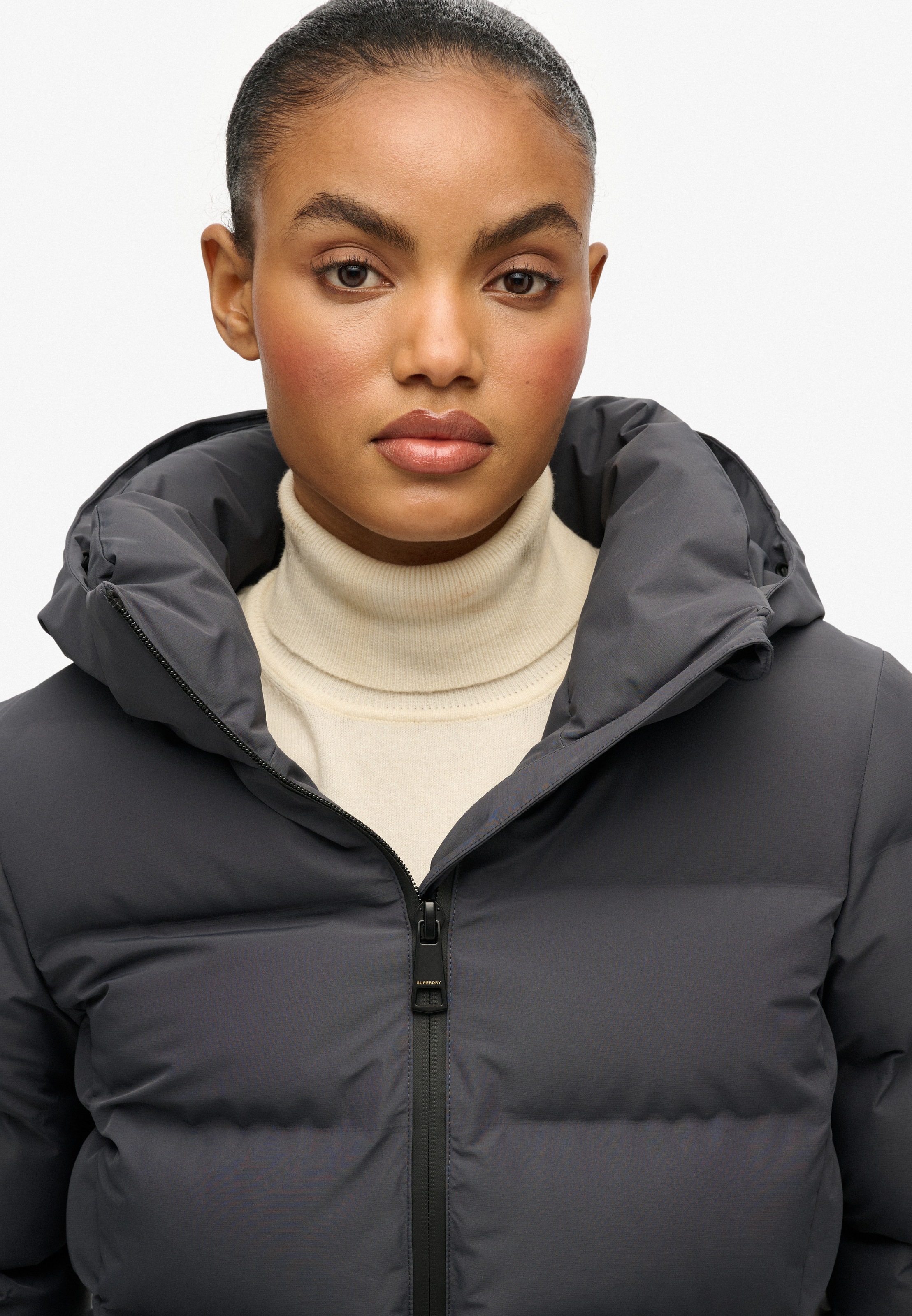 Superdry Steppjacke »CITY MID PADDED JACKET« mit Kapuze Kunstfaser, relaxed fit