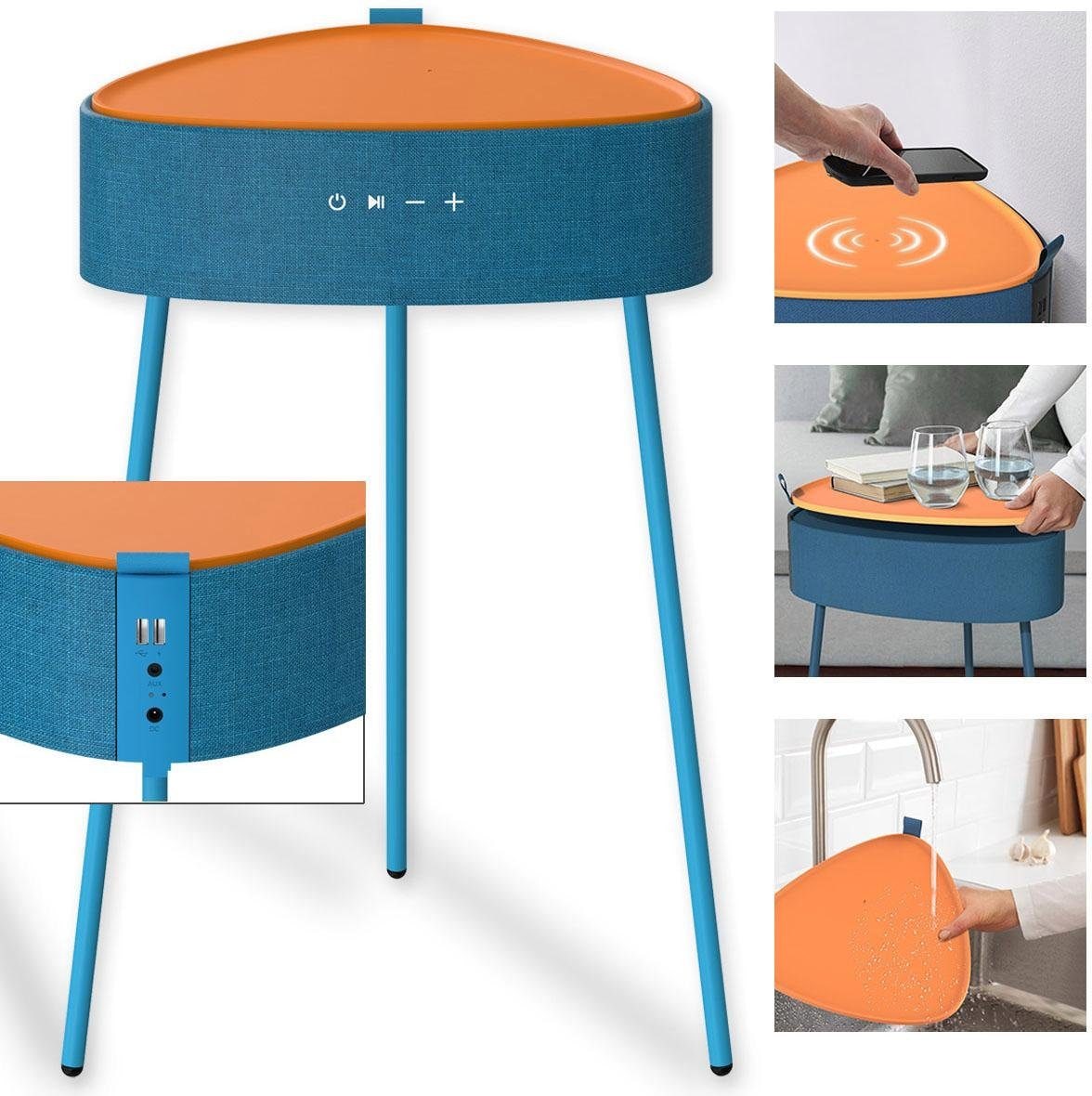 »Mesu Drahtloser Lautsprecher-Tisch« Bluetooth-Lautsprecher