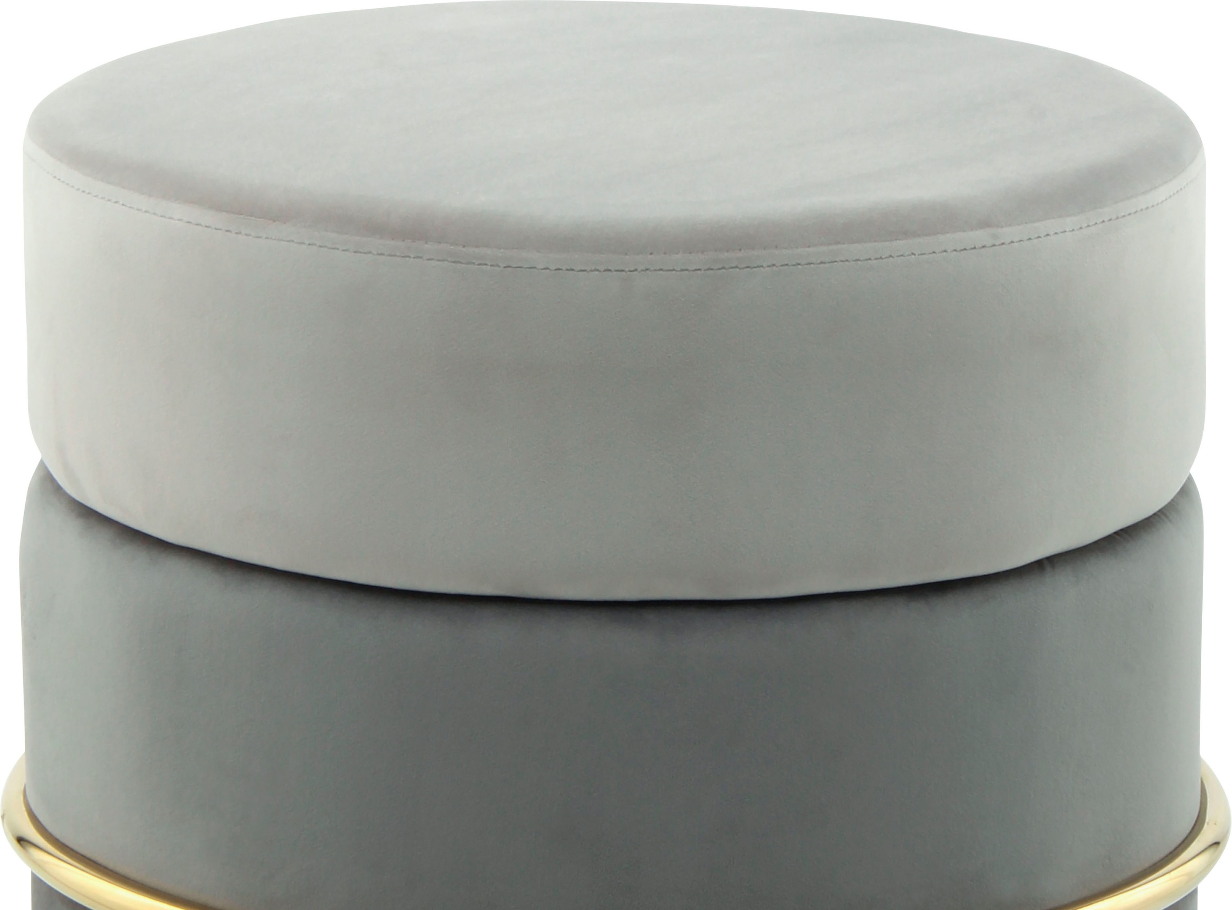 Kayoom Sitzhocker »Hocker Matilda 125, Komfortable runde Form, Gemütlicher Design-Hocker«, (1 St.), samtweich, elegant, gepolstert, große Sitzfläche