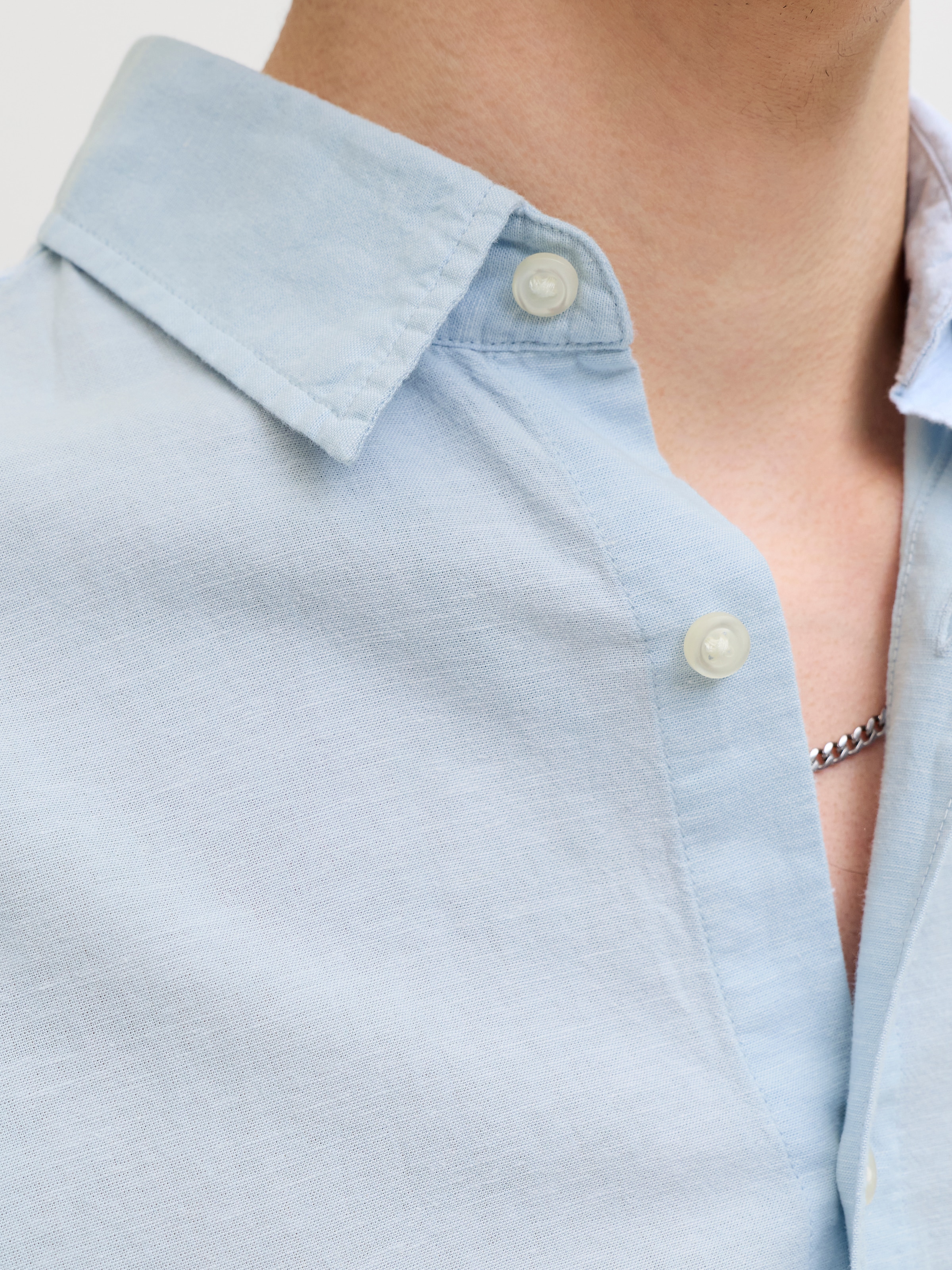 Jack & Jones Kurzarmhemd »JJEBREEZE LINEN BLEND SHIRT S/S SN« mit Leinen