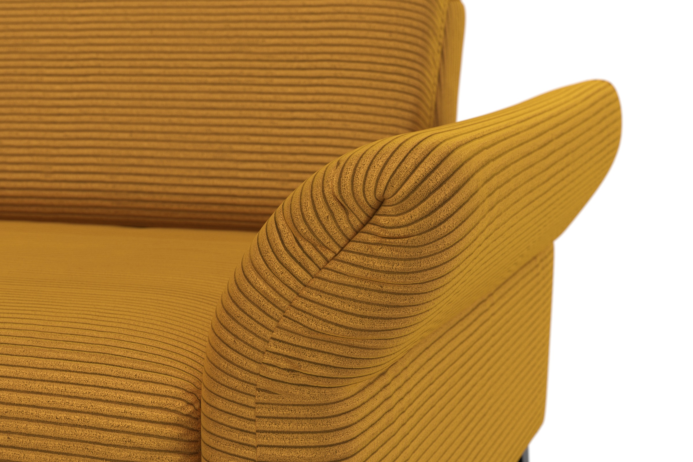 INOSIGN Ecksofa »Coco L-Form«, Sitztiefen-, Arm- und Kopfteilverstellung, Cord-Bezug, Fußhöhe 15 cm