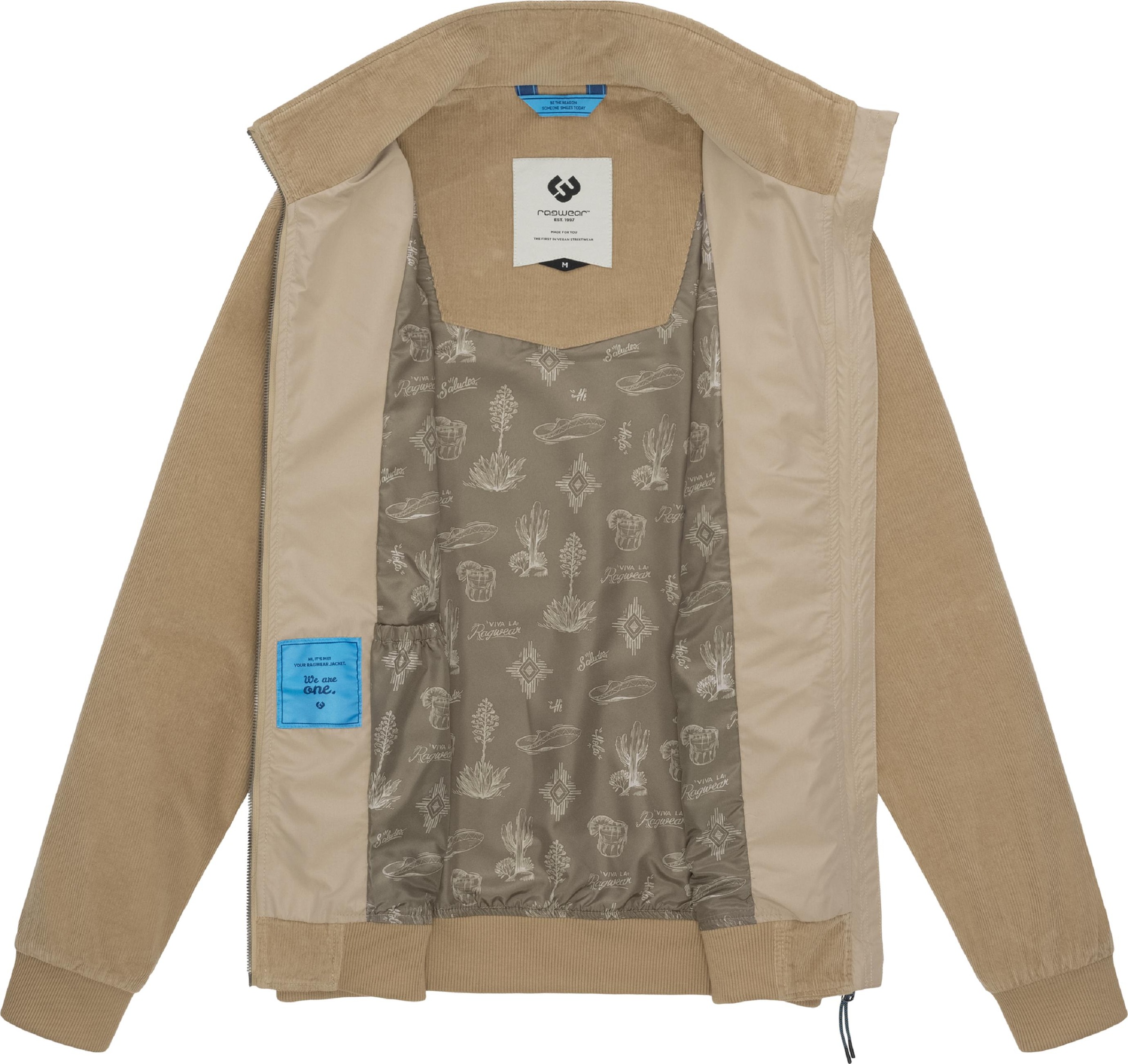 Ragwear Cordjacke »Cordjacke Corler«, ohne Kapuze, Stylische Herren Jacke aus Cord im modischen Utility-Look