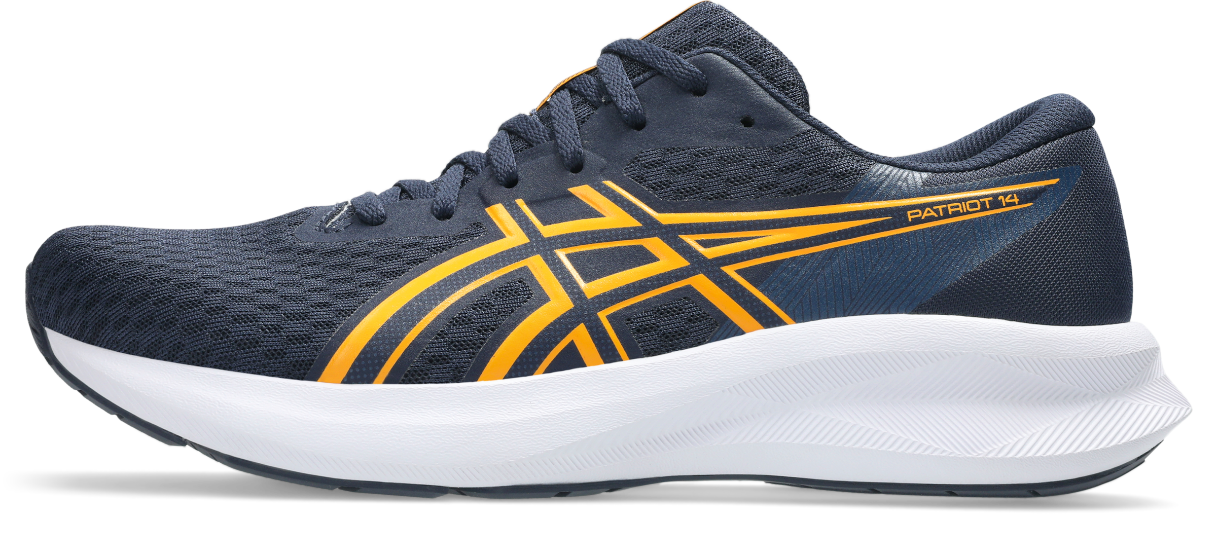 Asics Laufschuh »PATRIOT 14«  atmungsaktives Mesh-Obermaterial, Energiegeladene Mittelsohle