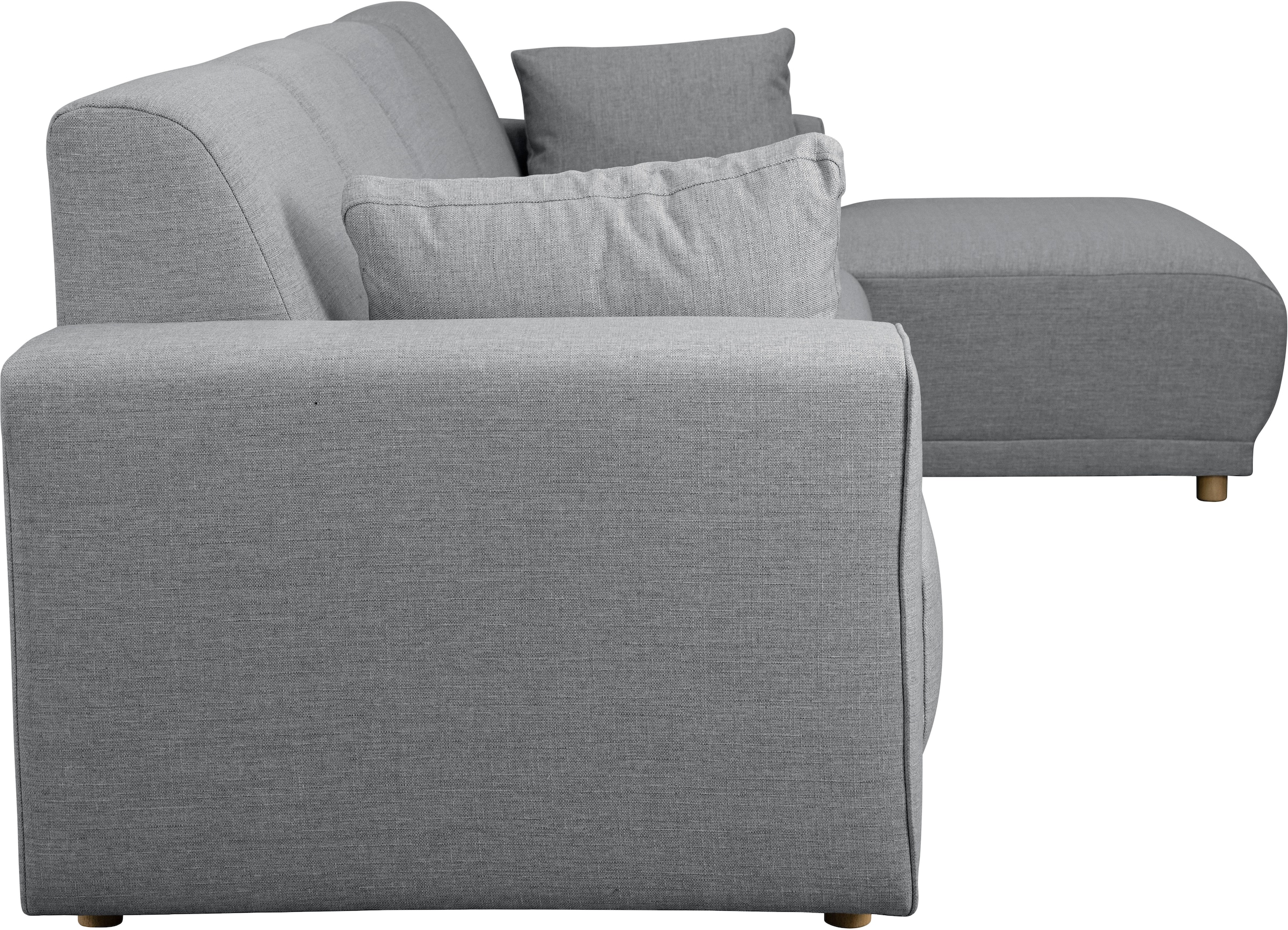 Home affaire Ecksofa »LEMPS wahlweise Recamiere links oder rechts L-Form«, incl. Zierkissen, Stellmaße 297x162 cm